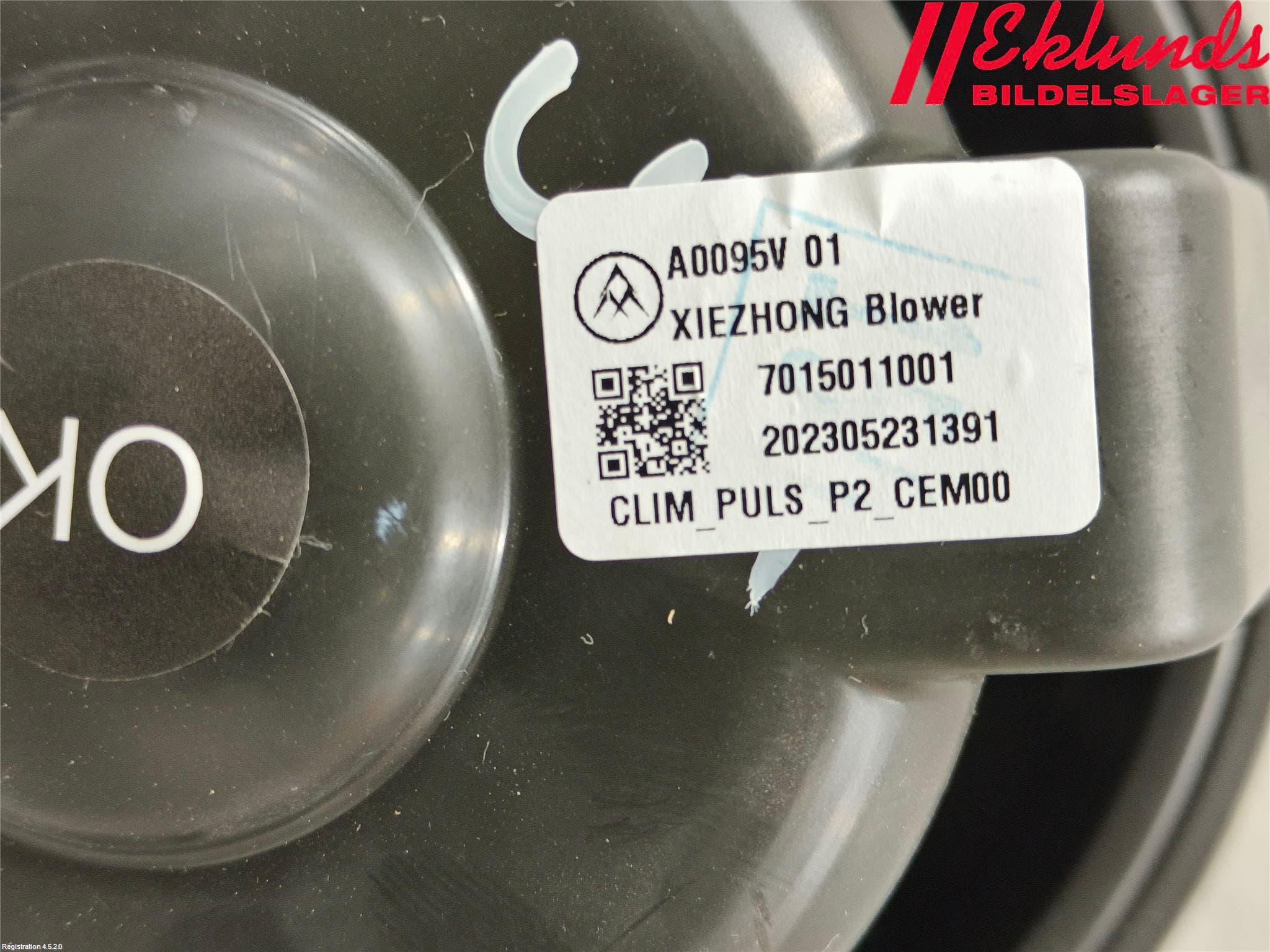 Peugeot 2008/E-2008 20- Värmefläkt