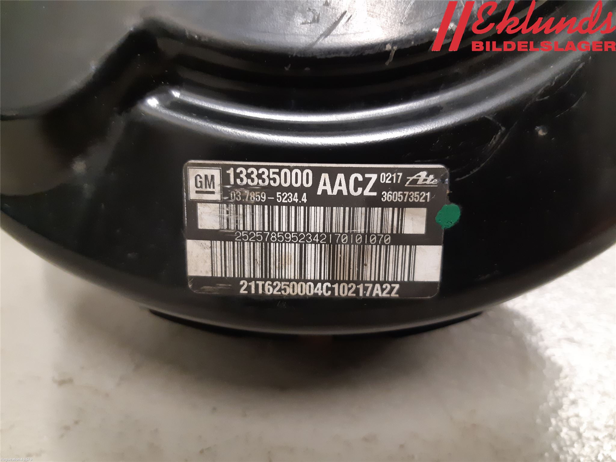 Saab 9-5 10-12 Bromsservo