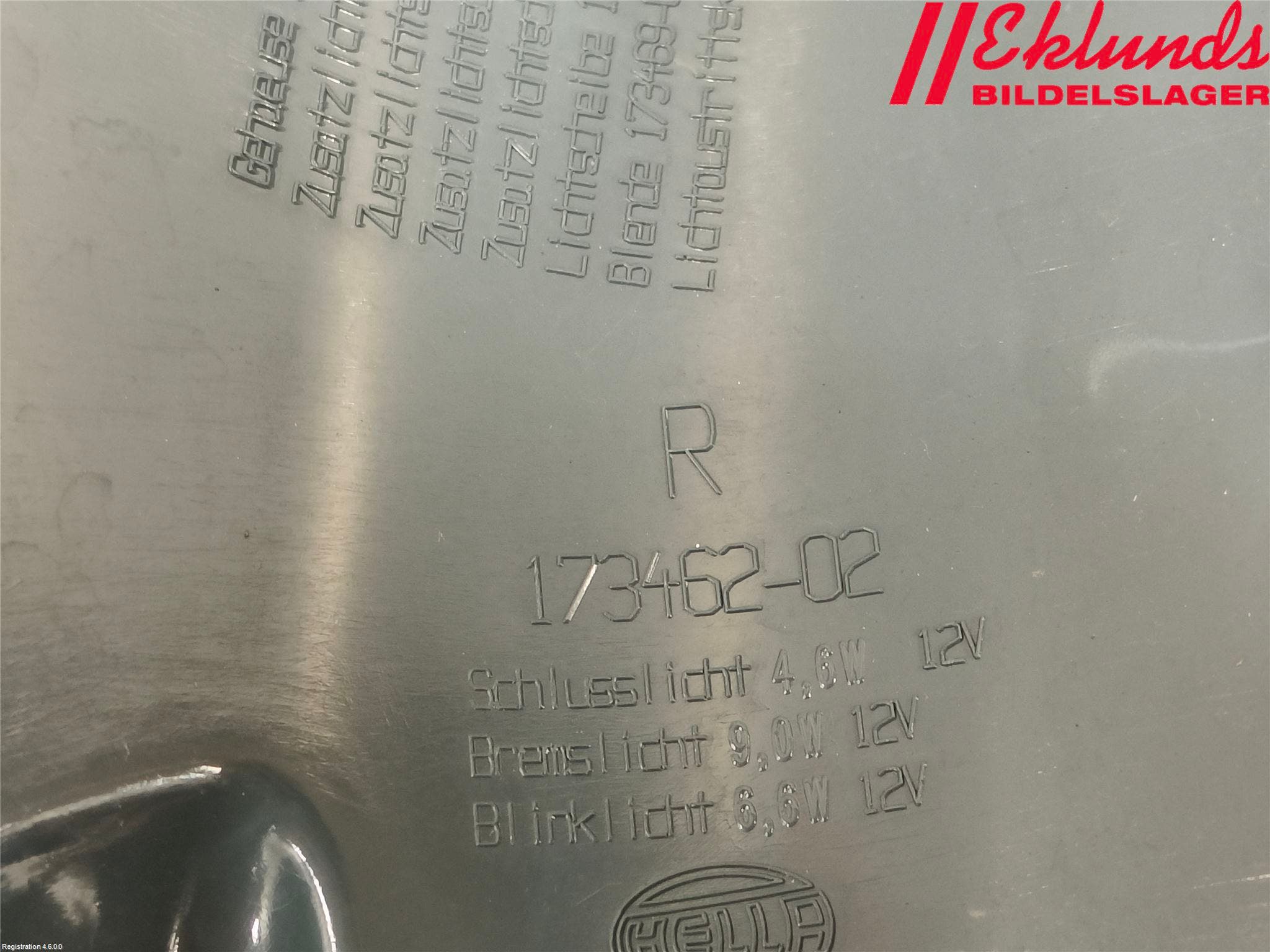 BMW 5 F10/F11/F18 09-17 Bakljus Höger