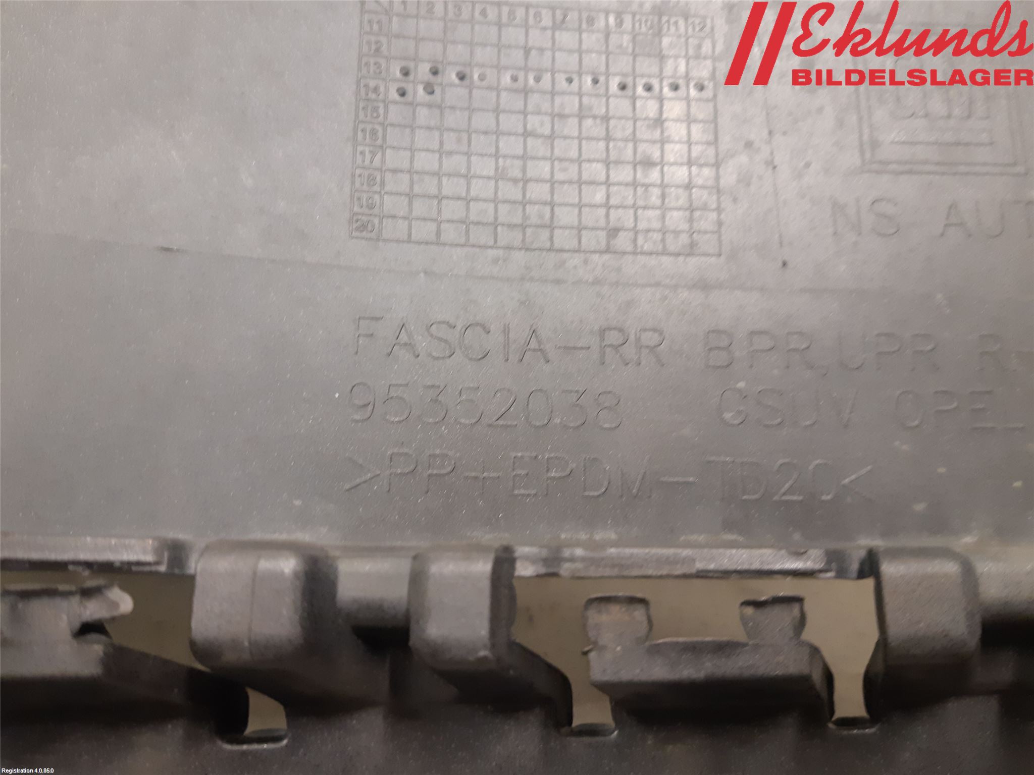 Opel MOKKA 13-20 Stötfångardel Bak Hö