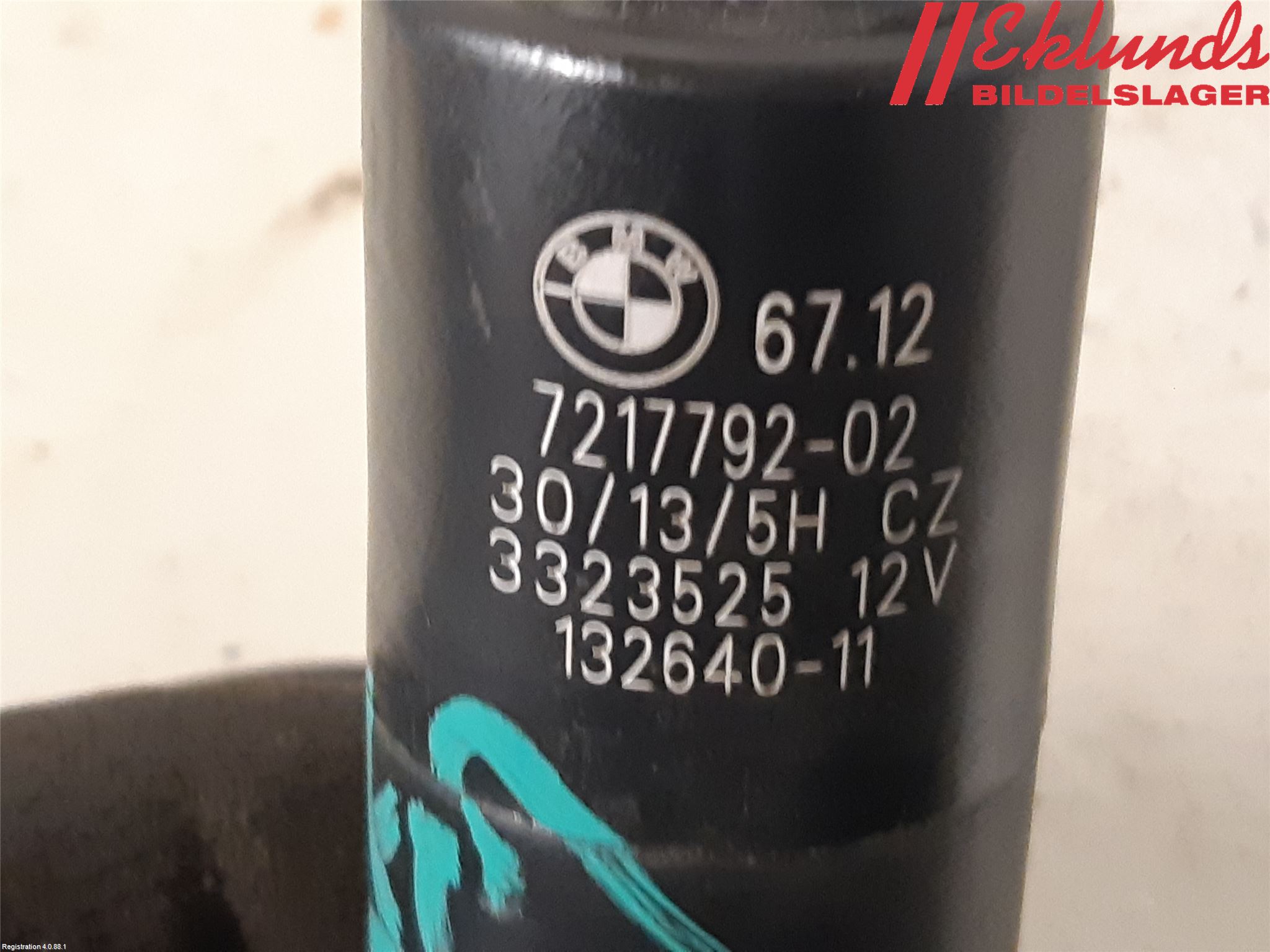 BMW 5 F10/F11/F18 09-17 Spolarpump Högtryck