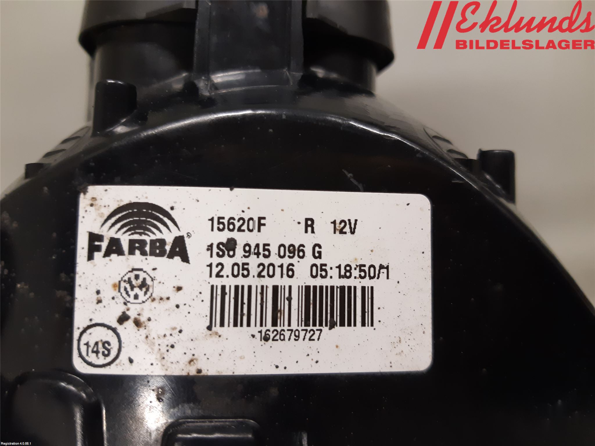 Volkswagen VW UP! / E-UP! Bakljus Höger