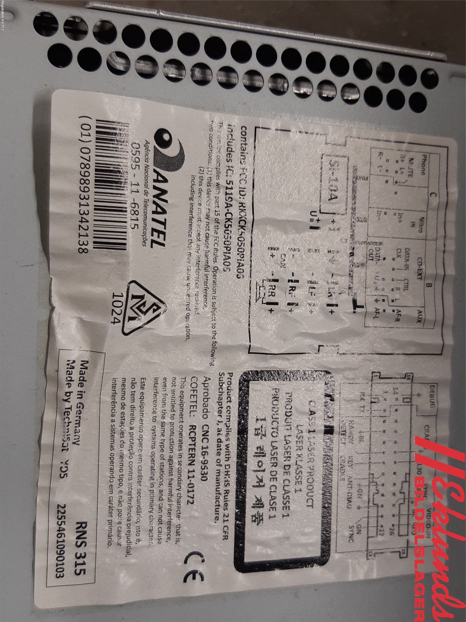 Volkswagen VW TOURAN 10-15 Cd Radio - Multimediapanel