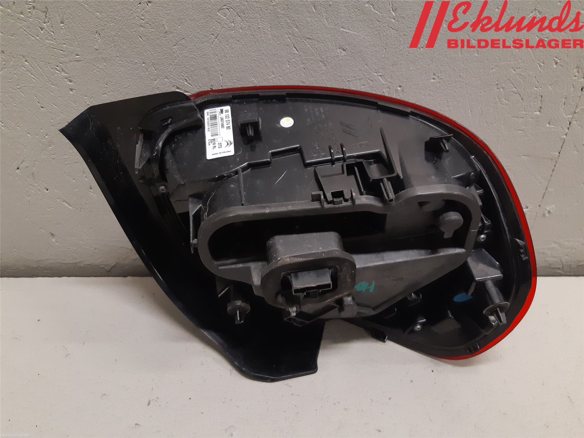 Citroen COTROEN C3 17-24 Bakljus Höger