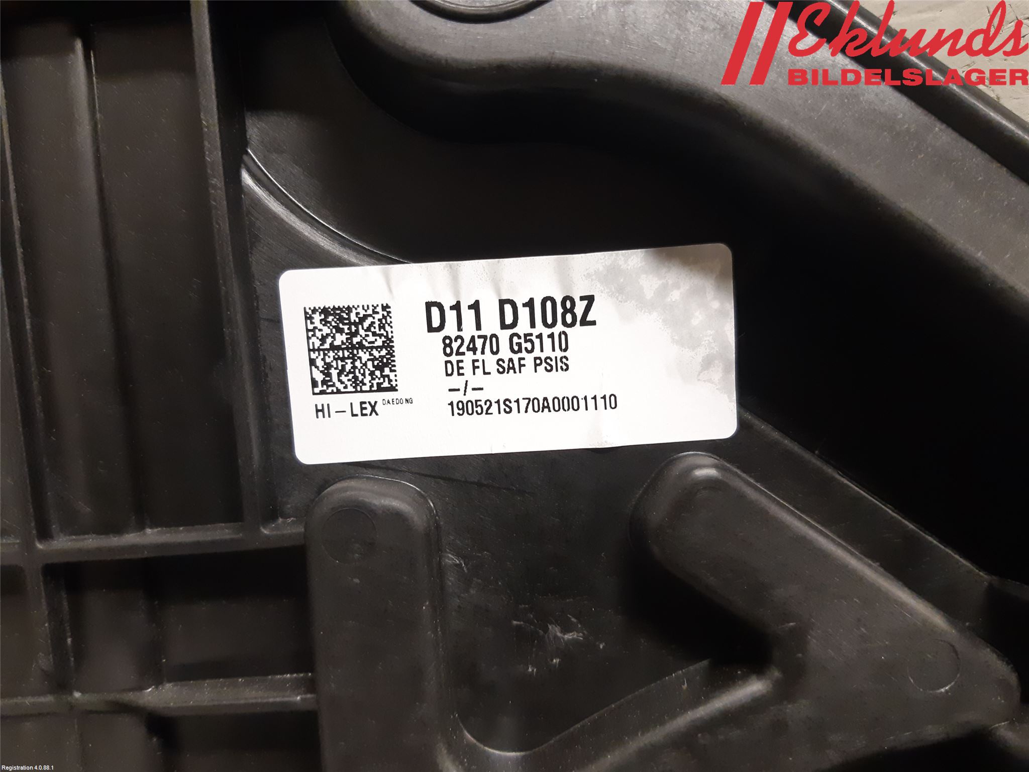 Kia NIRO (DE) 17-22 Fönsterhiss El Kompl