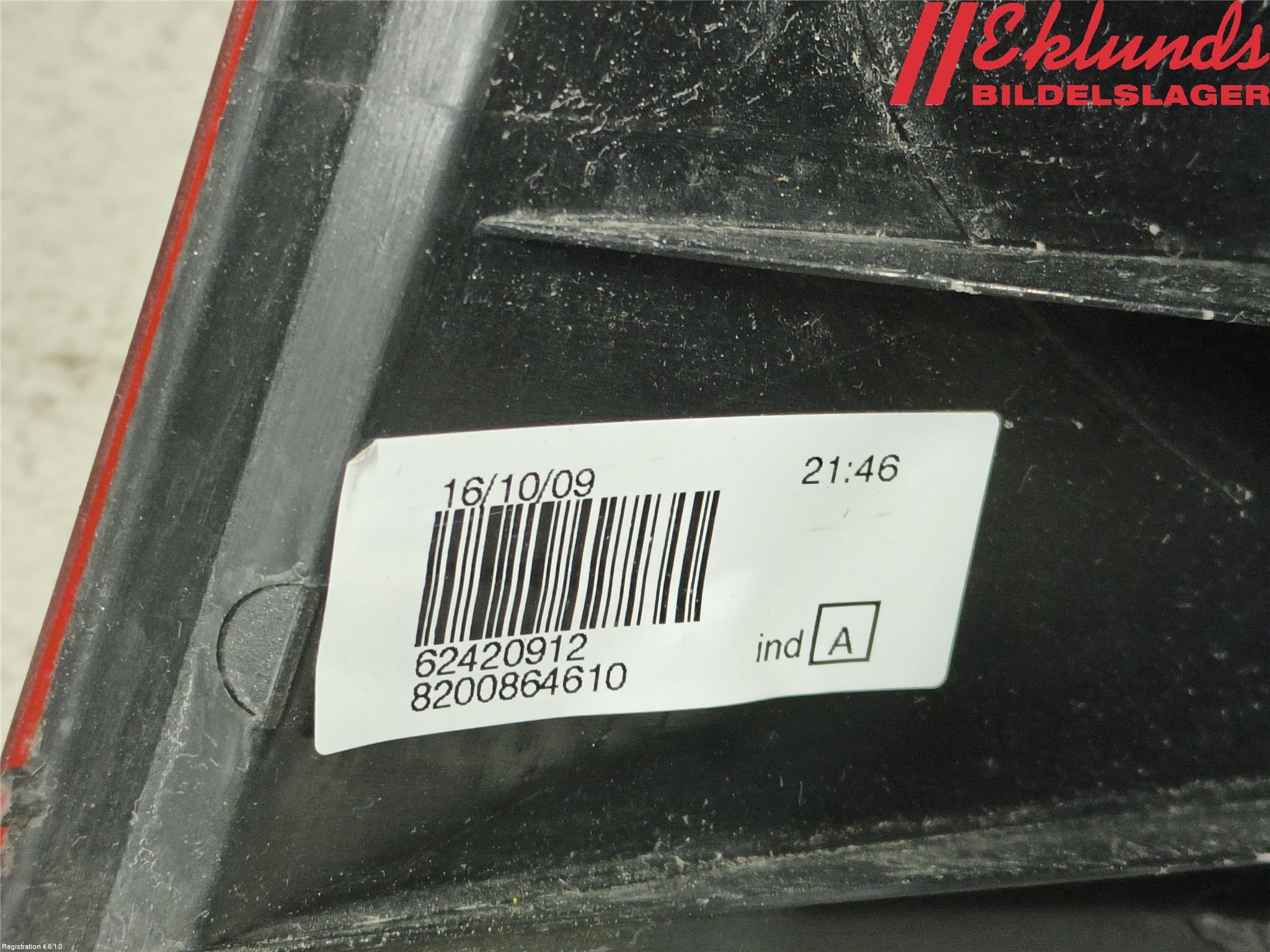 Dacia LOGAN MCV/STEPWAY Bakljus Höger