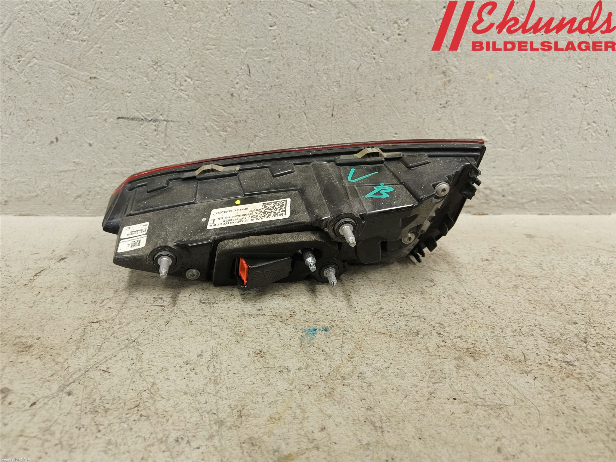 Audi A5 17- Bakljus Lucka Vä