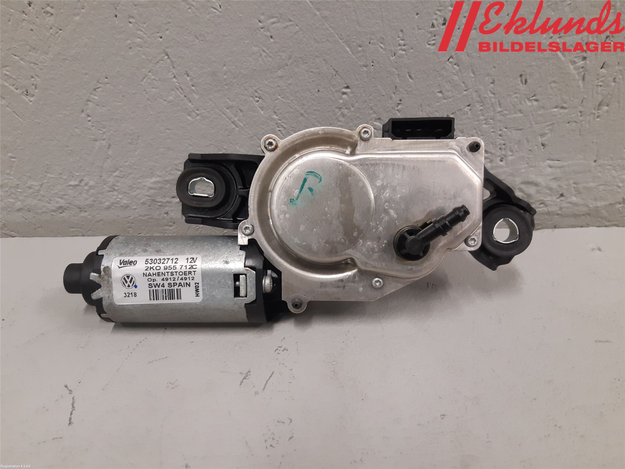 Volkswagen VW CADDY      04-10 Torkarmotor Baklucka