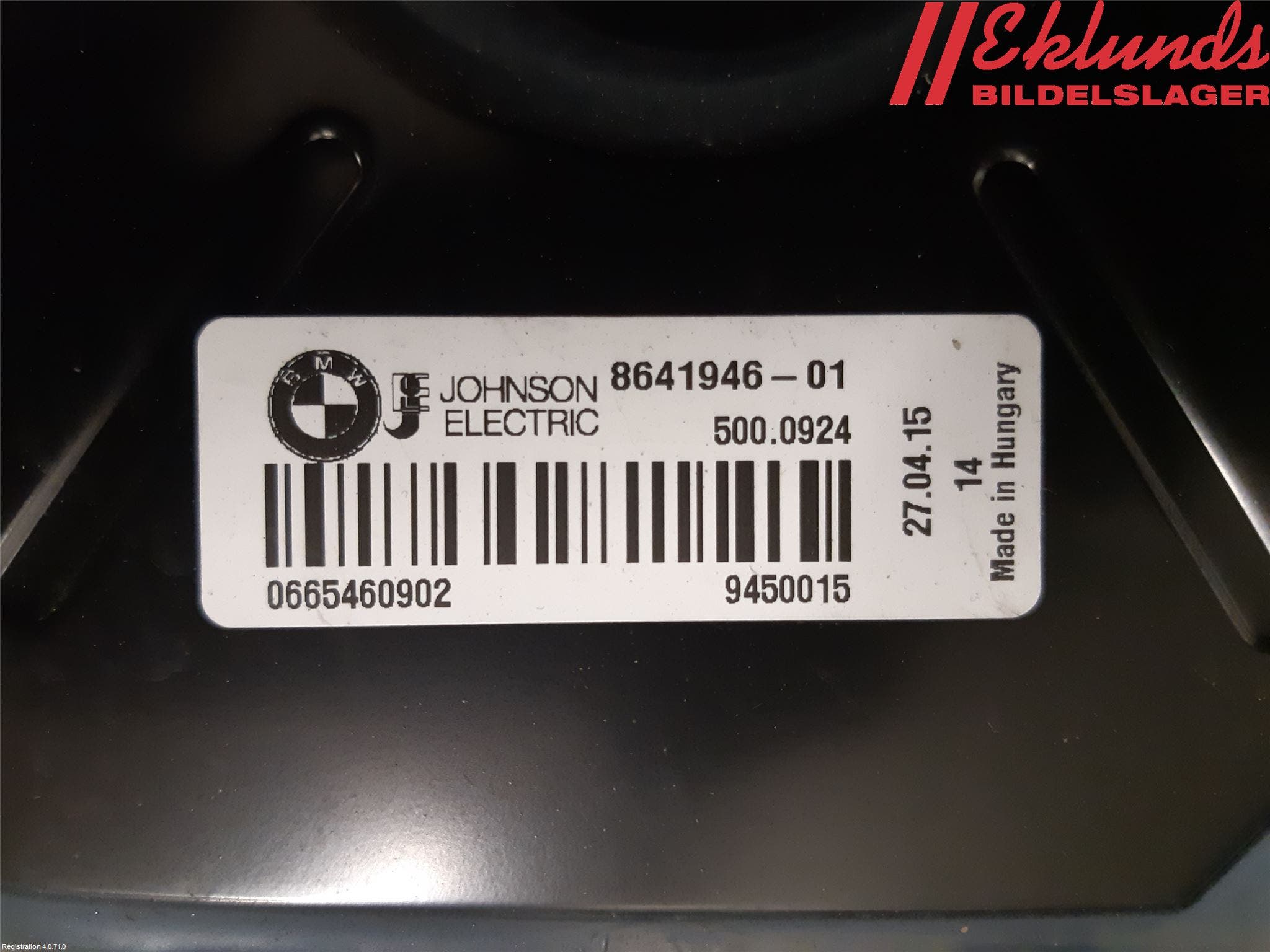 BMW 3 F30/F31/F80 12-19 Kylfläkt El