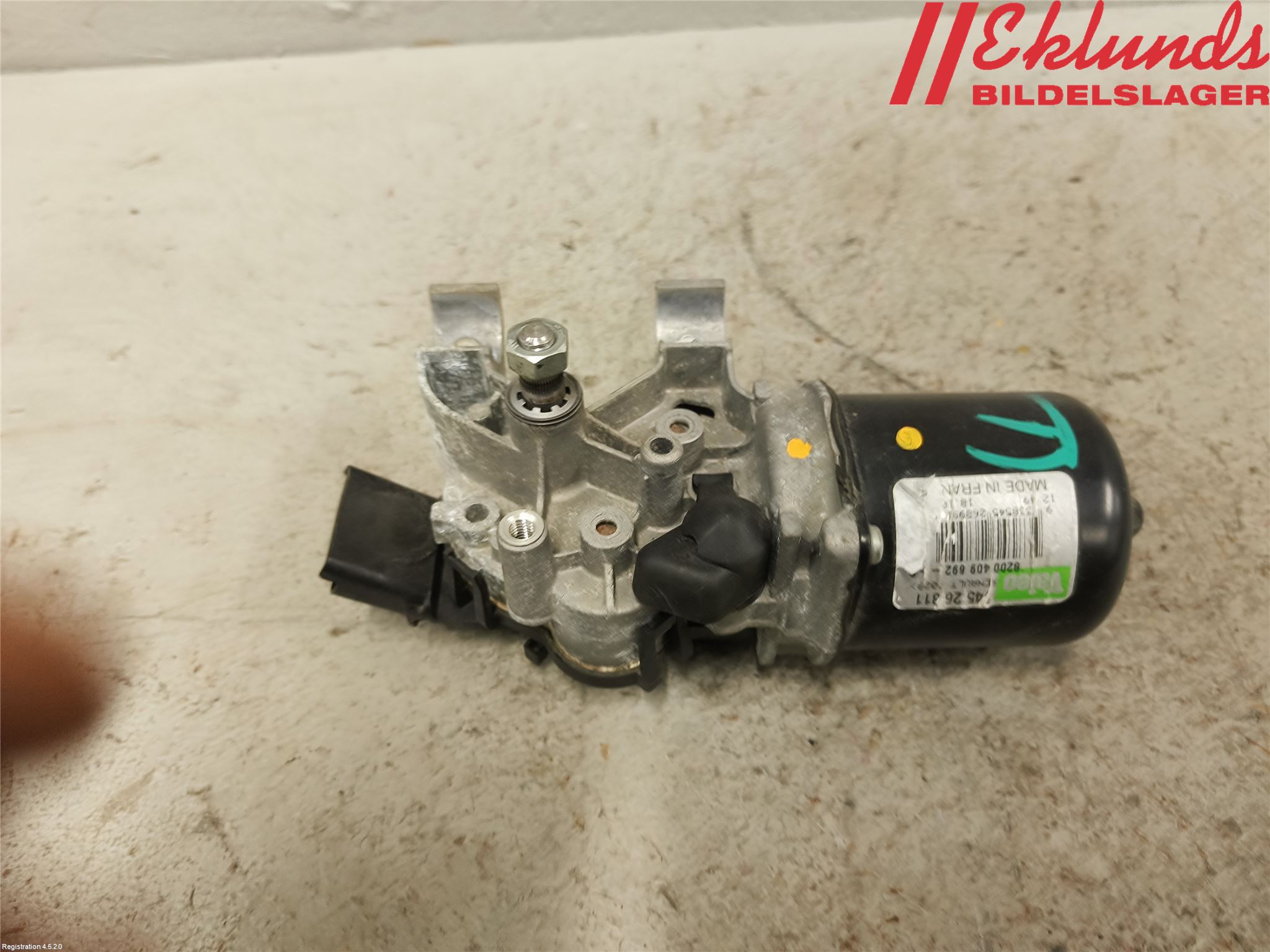 Renault KANGOO II 15-21 Torkarmotor Vindruta