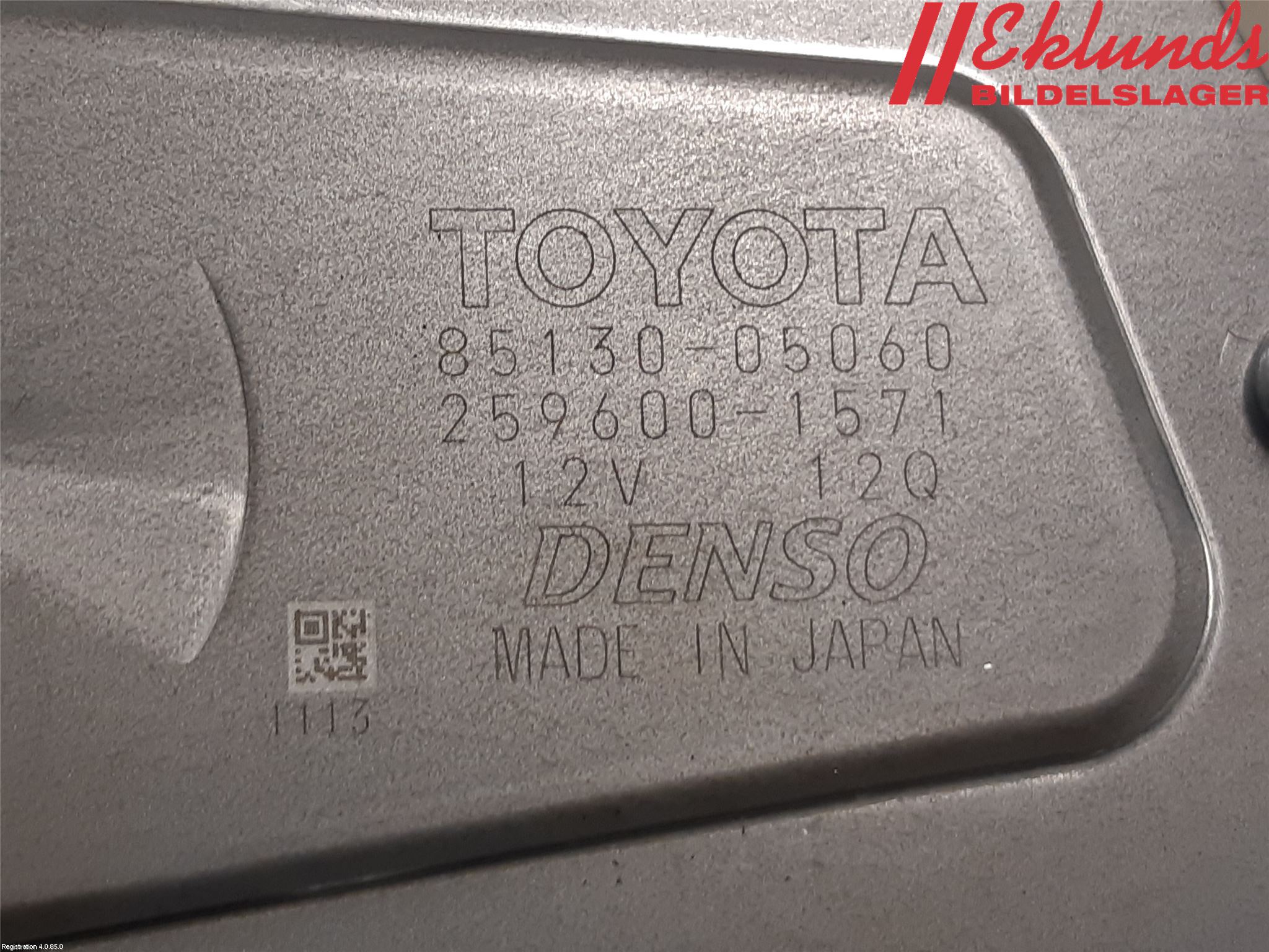 Toyota AVENSIS 09-15 Torkarmotor Baklucka