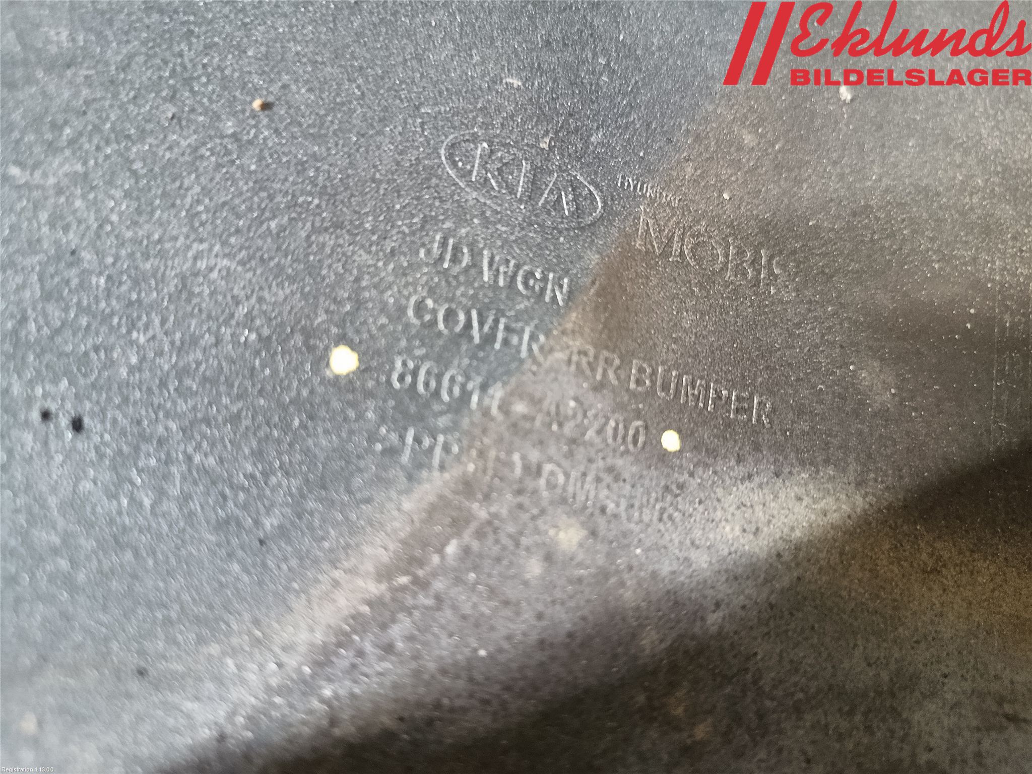 Kia CEED 12-18 Stötfångarbeklädnad Bak
