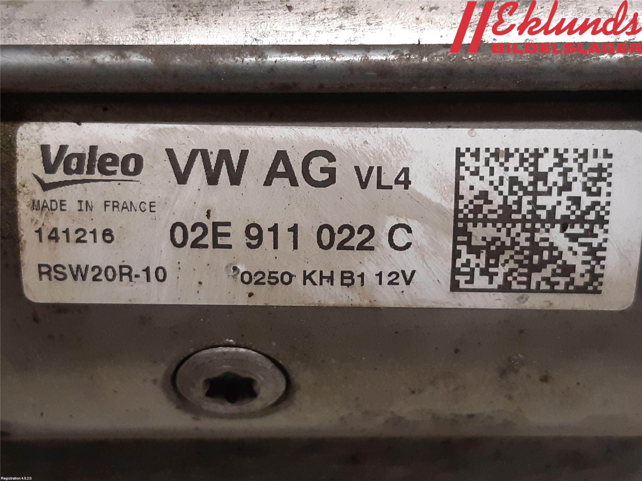 Audi Q2/SQ2 17- Startmotor Diesel