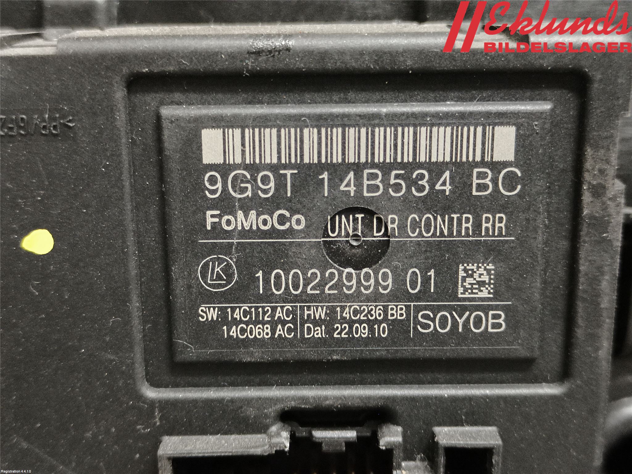 Volvo V70 08-13 Fönsterhiss El Kompl