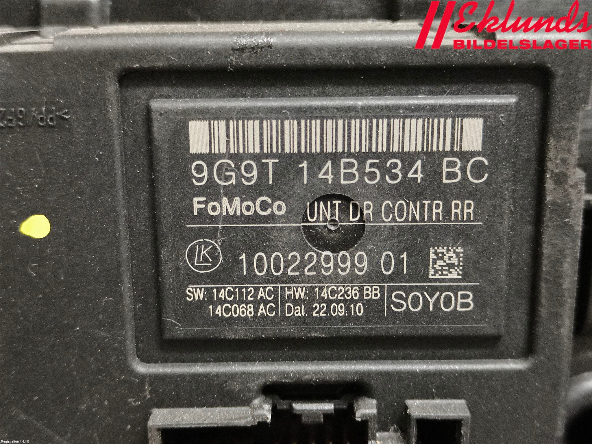 Volvo V70 08-13 Fönsterhiss El Kompl