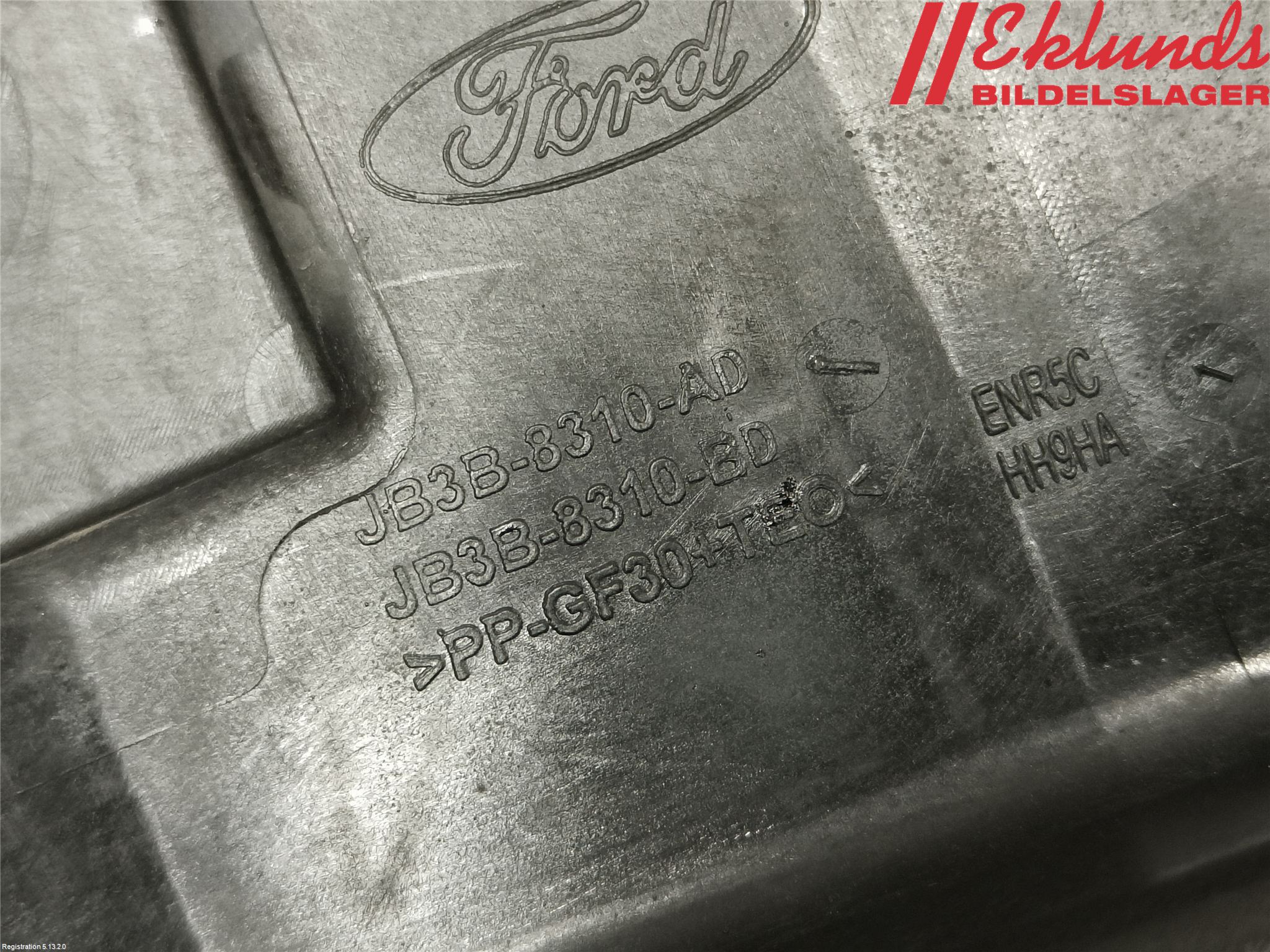 Ford RANGER EU 12-23 Deflektor Plåt-Plast Kylning