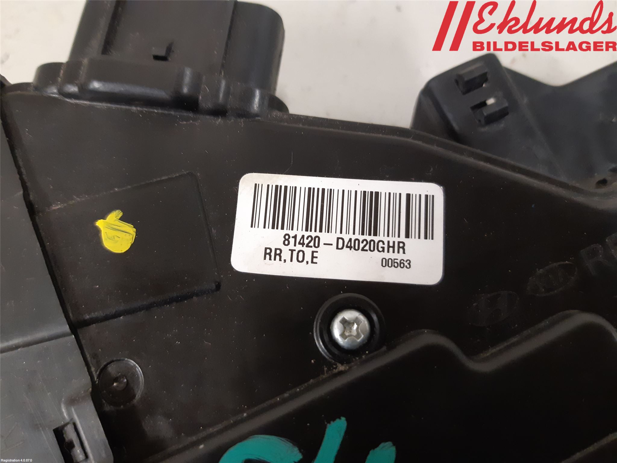 Kia OPTIMA 16-20 Låskista-Dörrlås