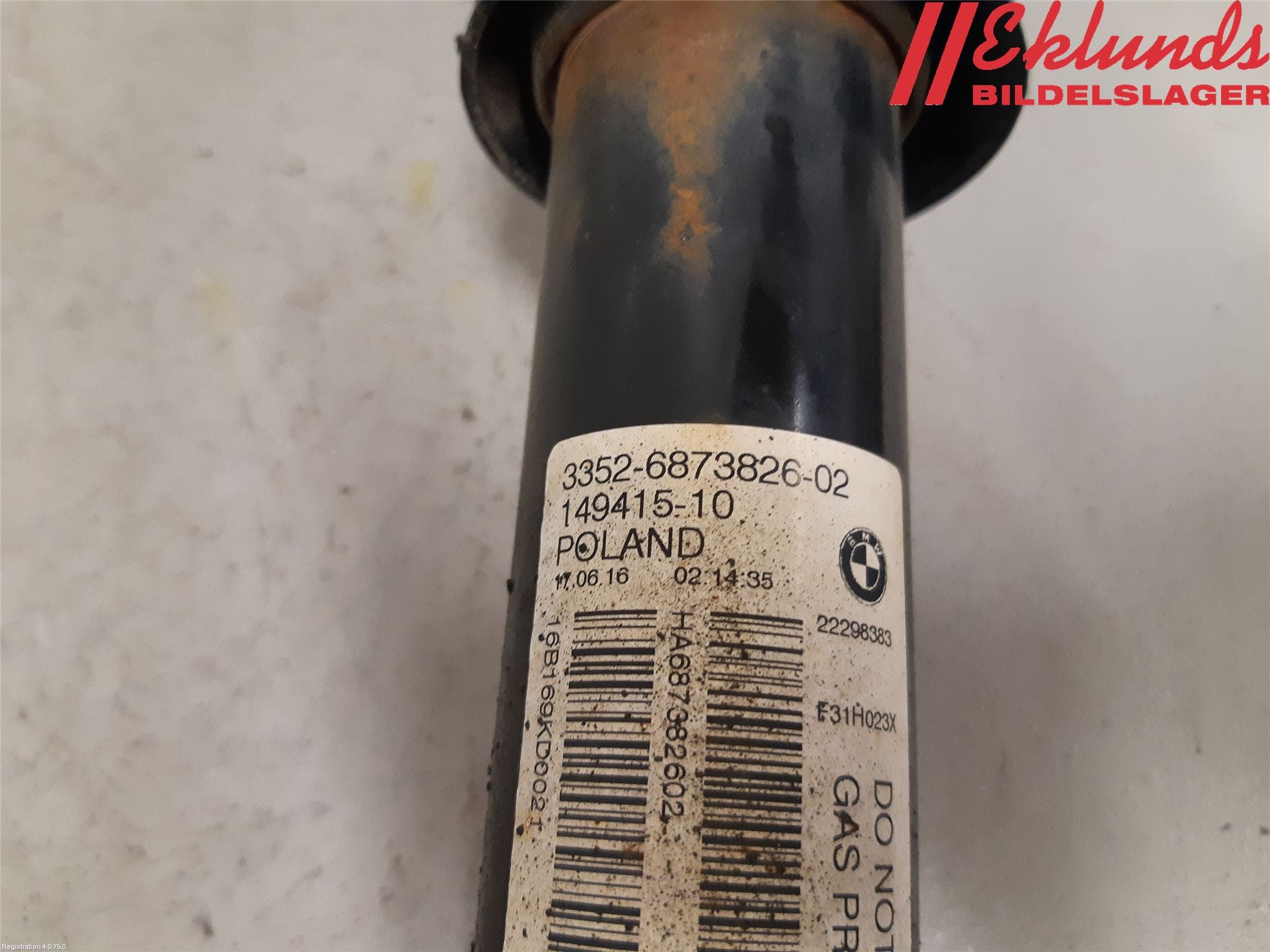 BMW 3 F30/F31/F80 12-19 Stötdämpare Bak