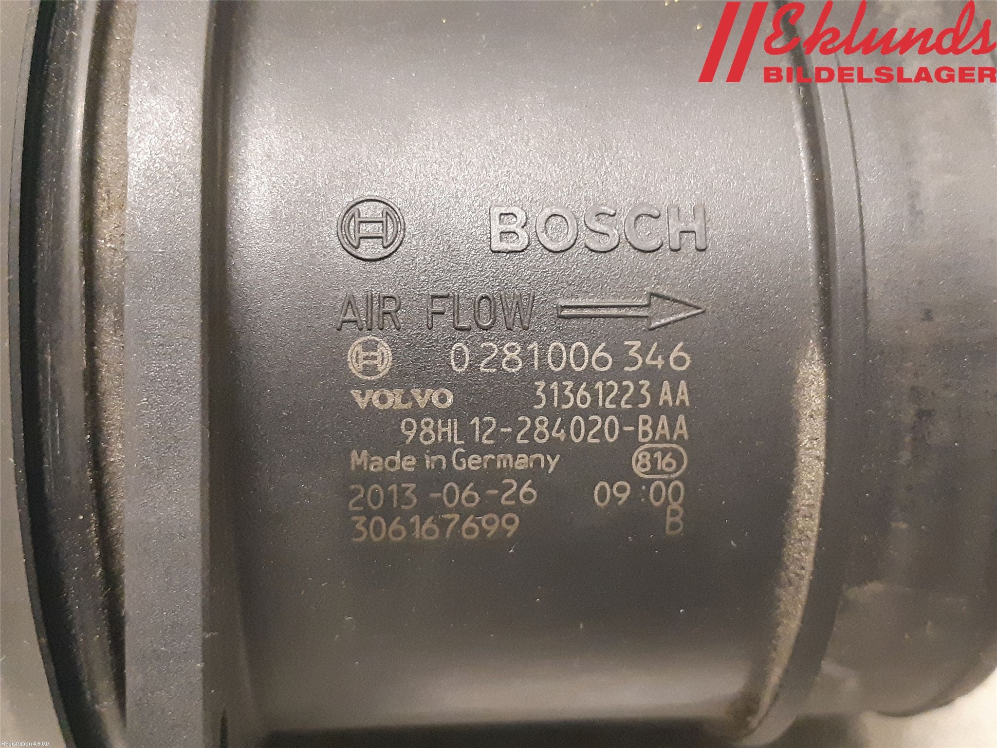 Volvo V70 14-16 Injluftmassamätare