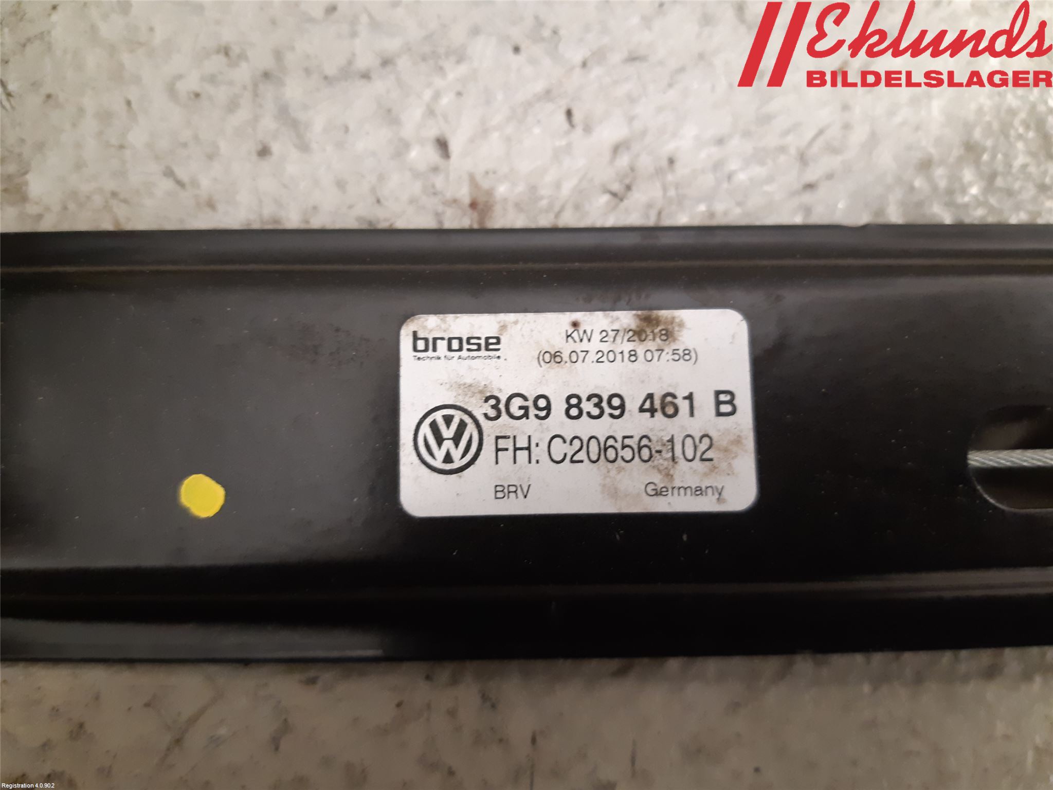 Volkswagen VW PASSAT 15-19 Fönsterhiss El Kompl