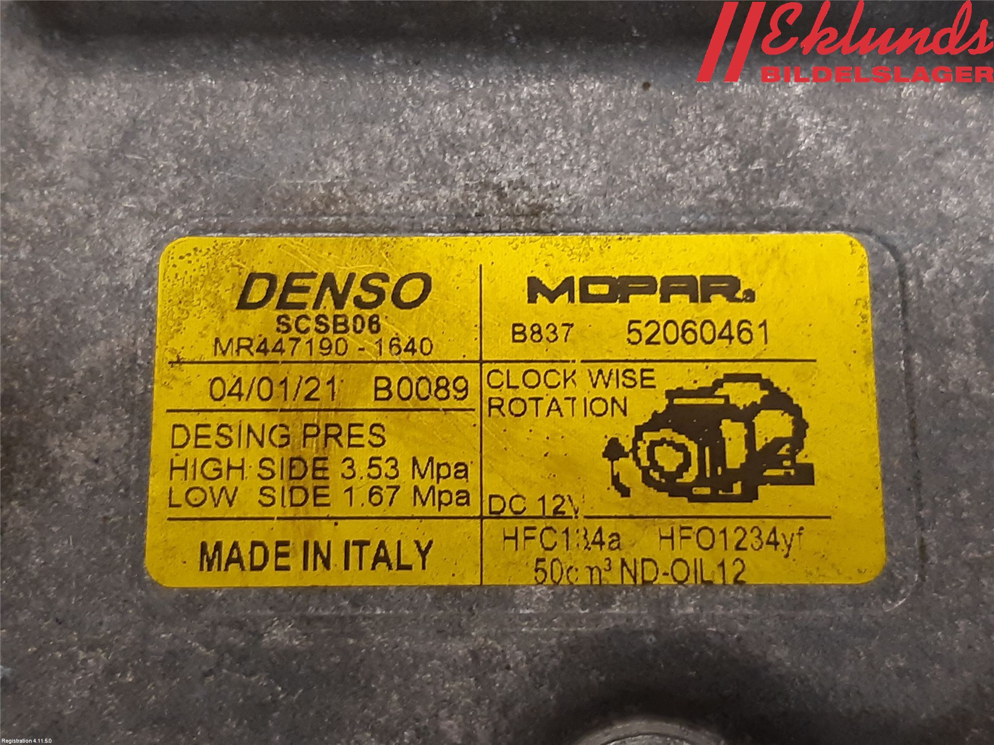 Fiat 500 07- Ac Kompressor