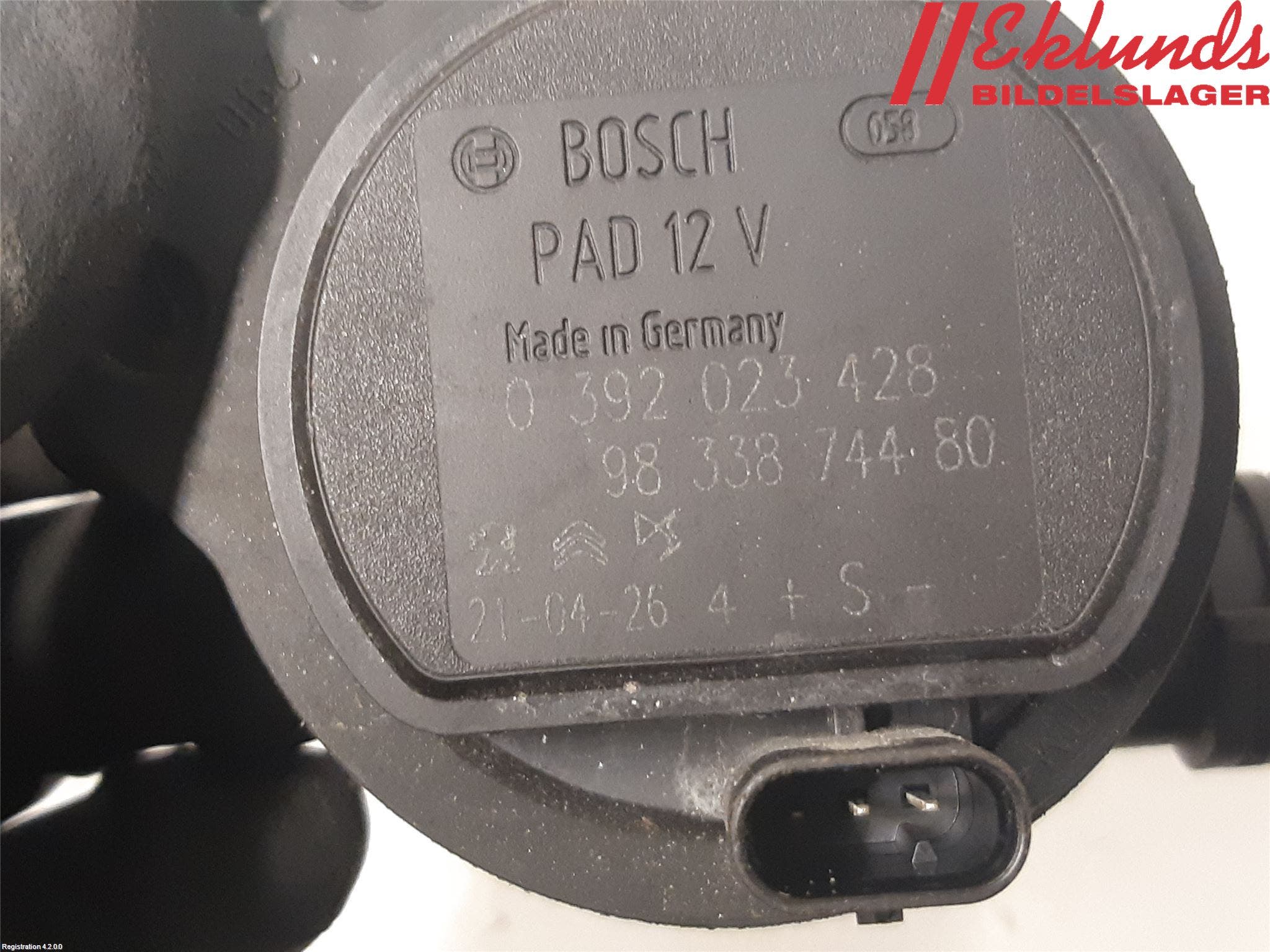 Peugeot 2008/E-2008 20- Värme Cirkulationspump