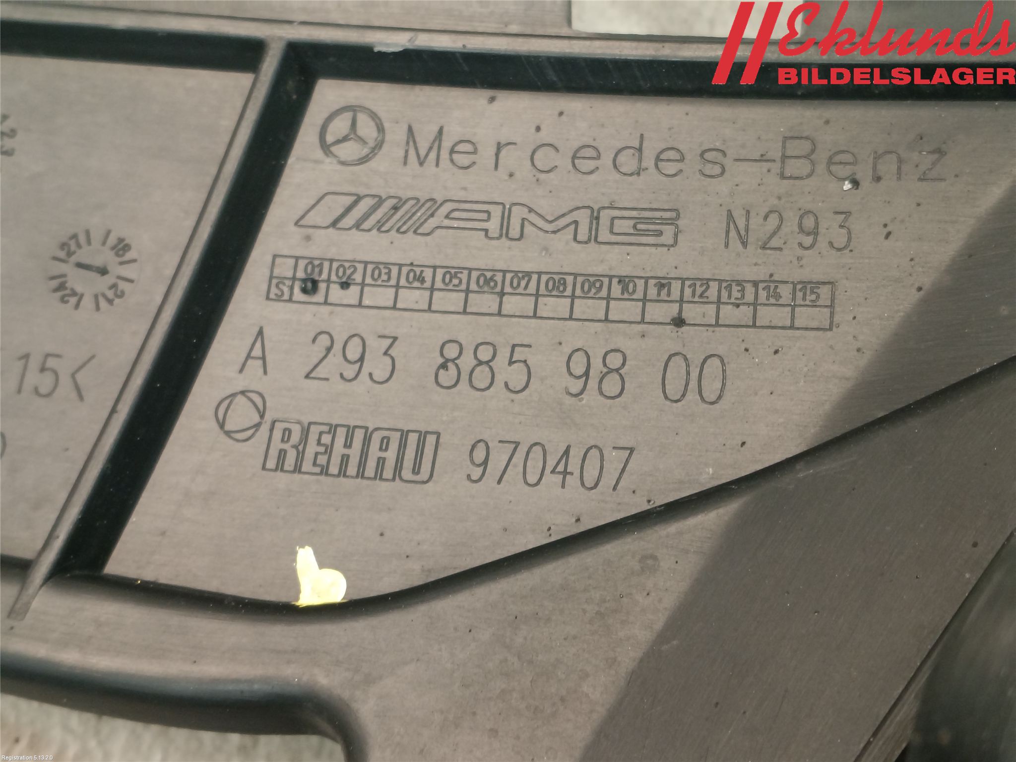 Mercedes-Benz MB EQC (N293) 20- Stötfångarfäste Fram Hö