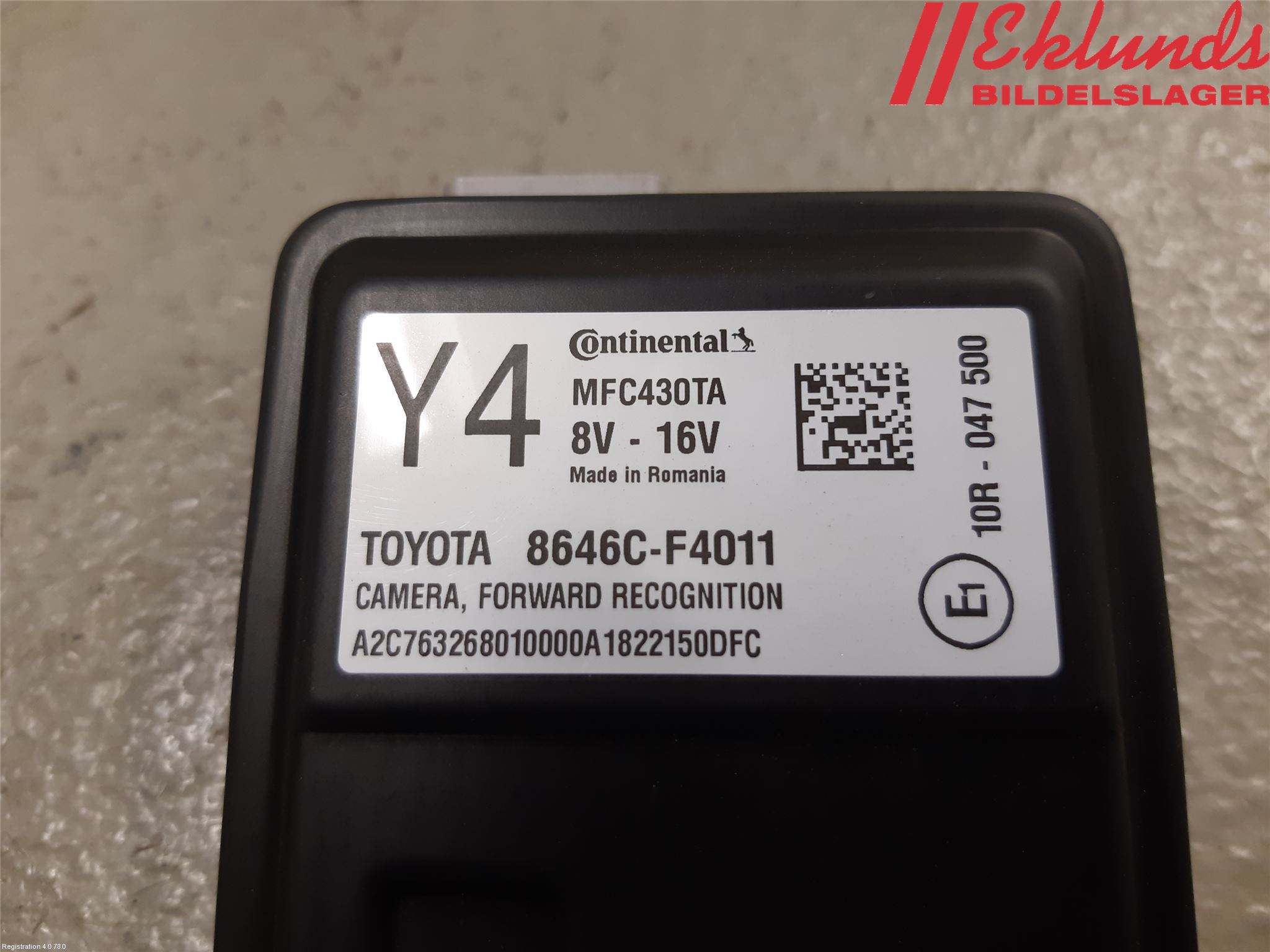 Toyota C-HR 16-23 Sensor Aktivt Kollisionsskydd