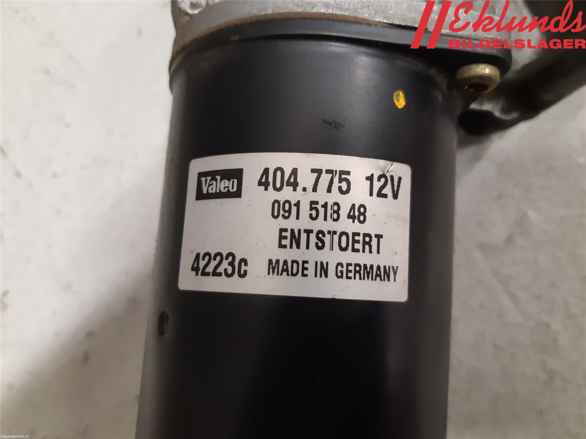 Volvo S60 01-04 Torkarmotor Vindruta