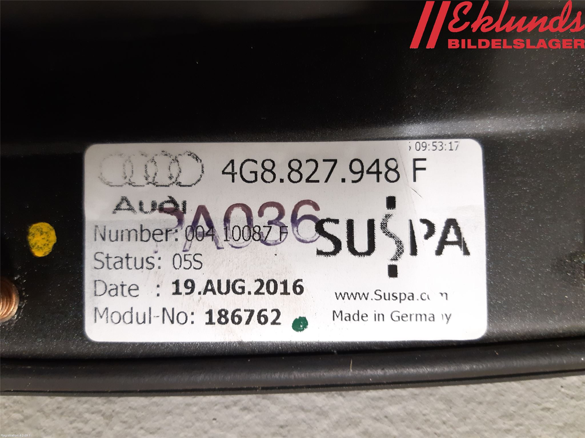 Audi A7/S7 4G 11-17 Spoiler Baklucka