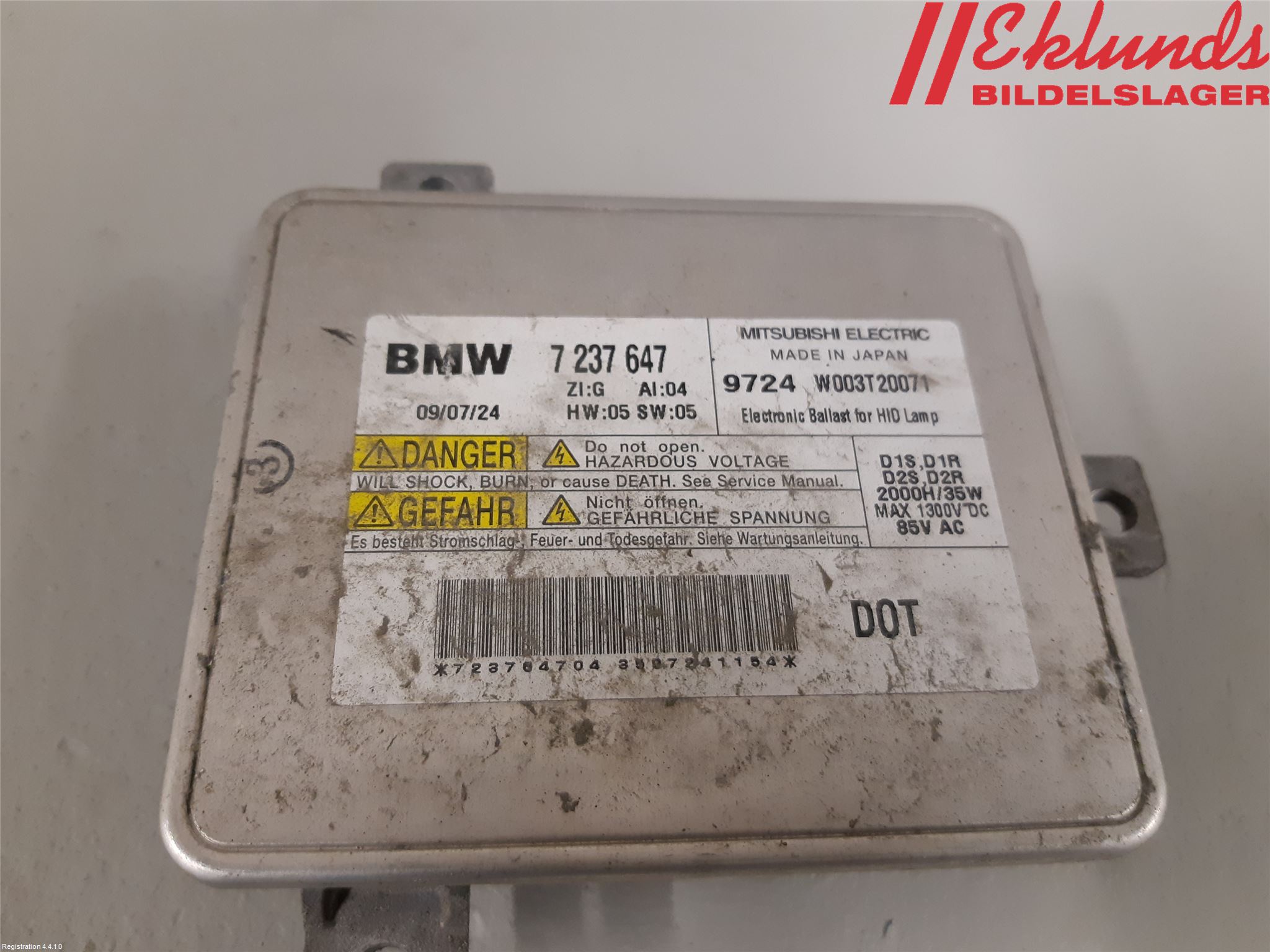 BMW 3 E90/91 SED/TOU 05-12 Styrenhet Strålkastare