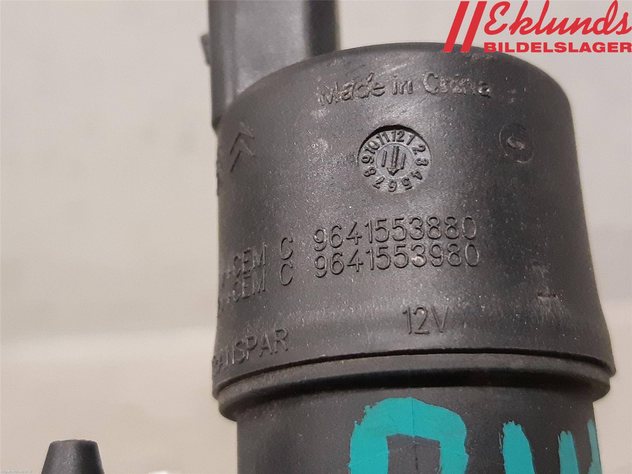 Citroen DS3 Spolarpump Vindruta