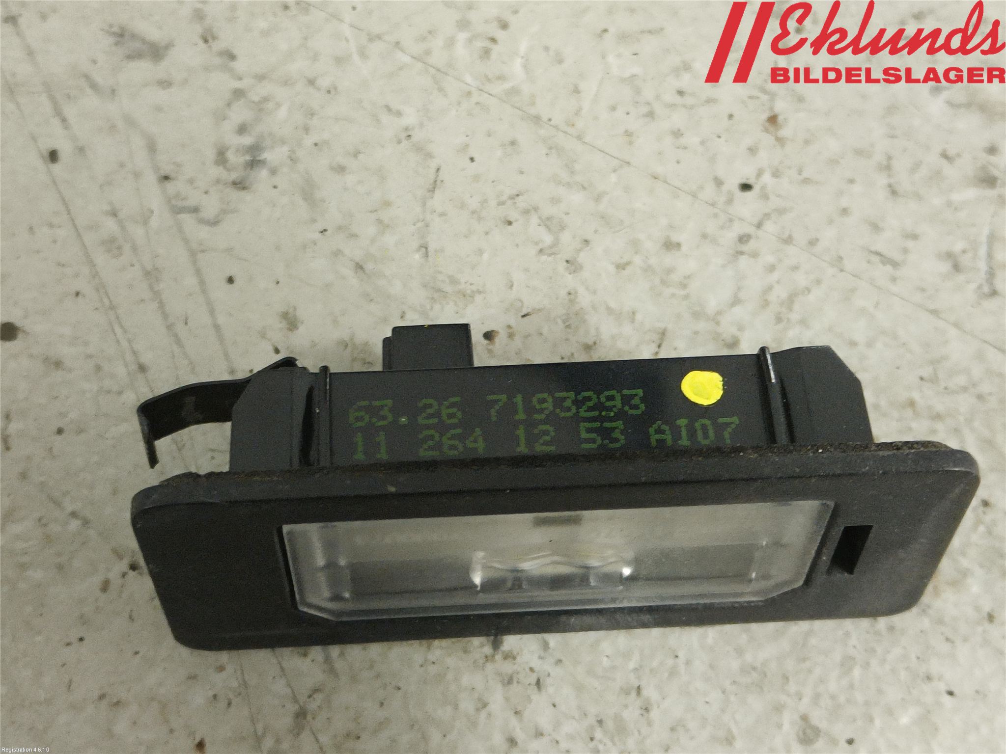 BMW X1 E84 10-15 Skylt Belysning