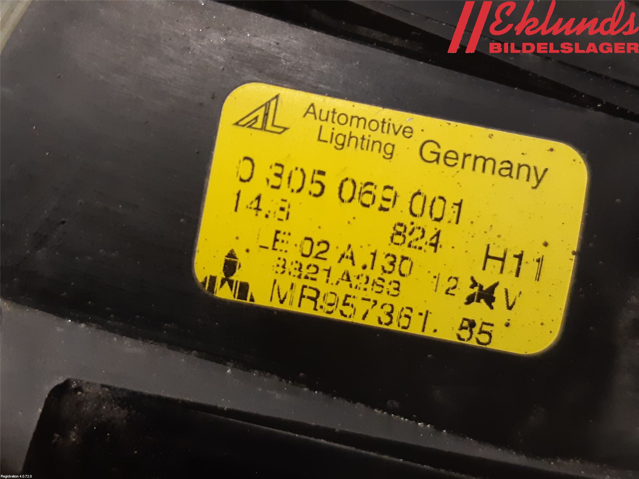 Mitsubishi COLT 09-13 Dimljus-Varselljus Fram