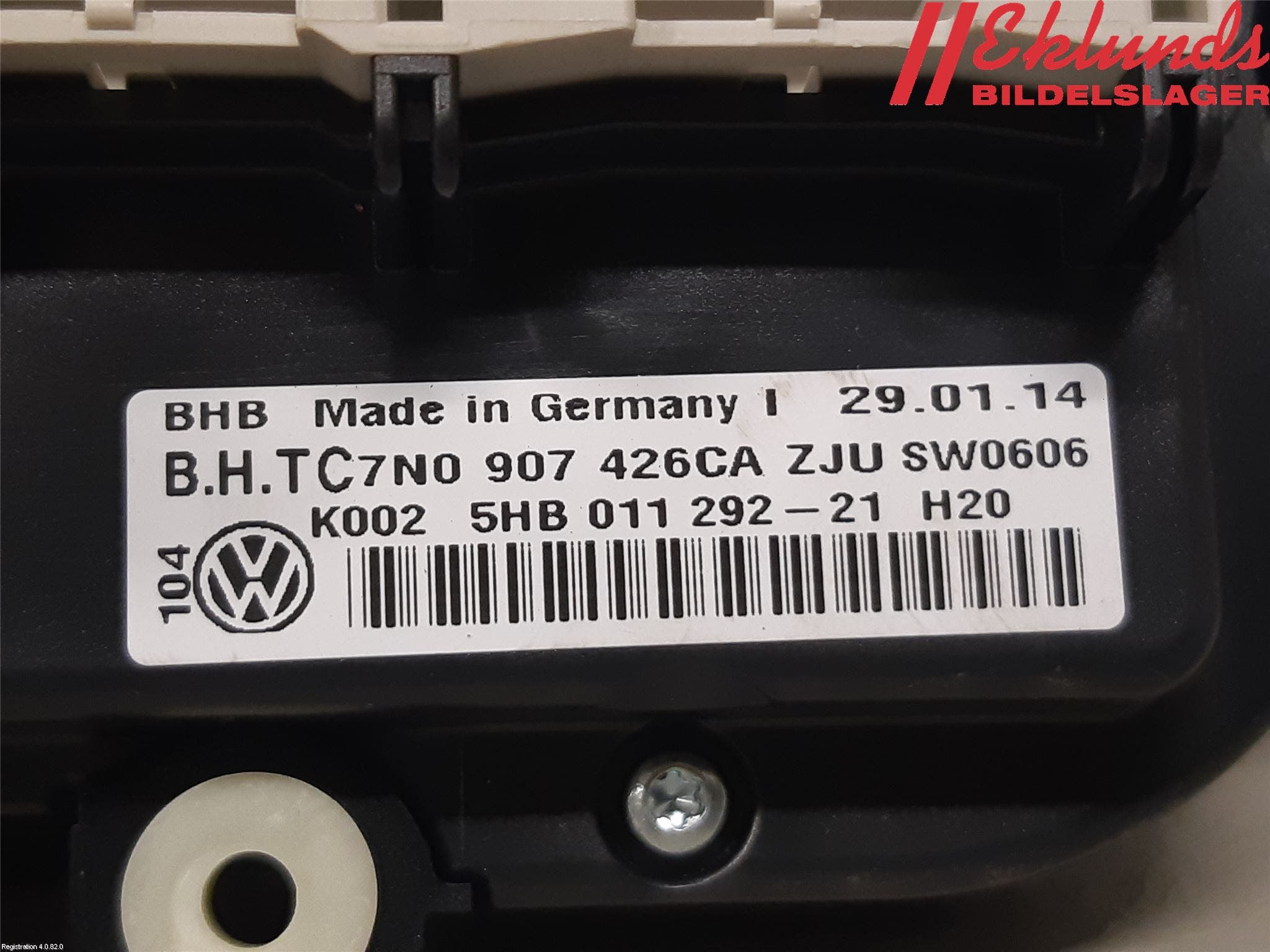 Volkswagen VW TOURAN 10-15 Ac Styrenhet Ac Manöveren