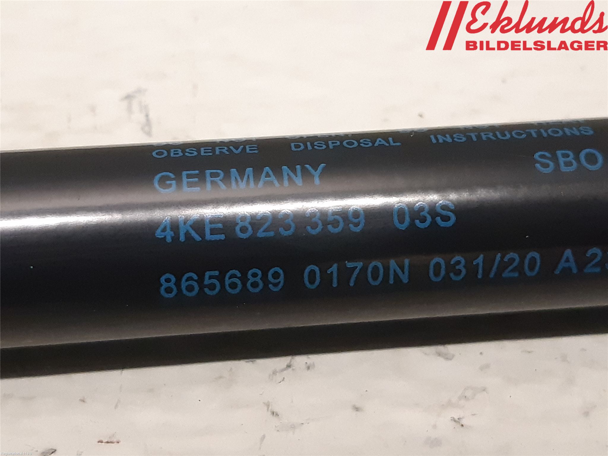 Audi E-TRON, S GE 19- Gasfjäder Motorhuv