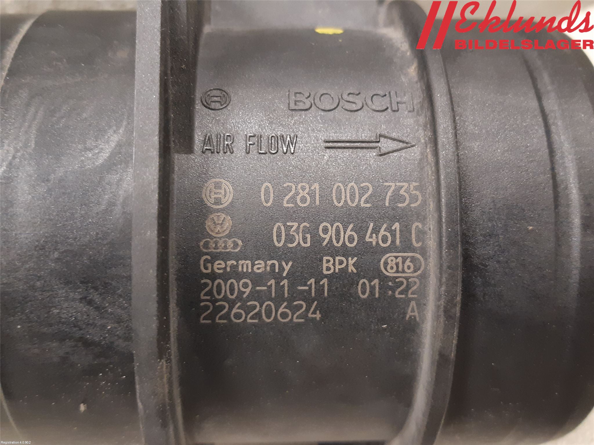 Audi A6/S6     05-11 Injluftmassamätare