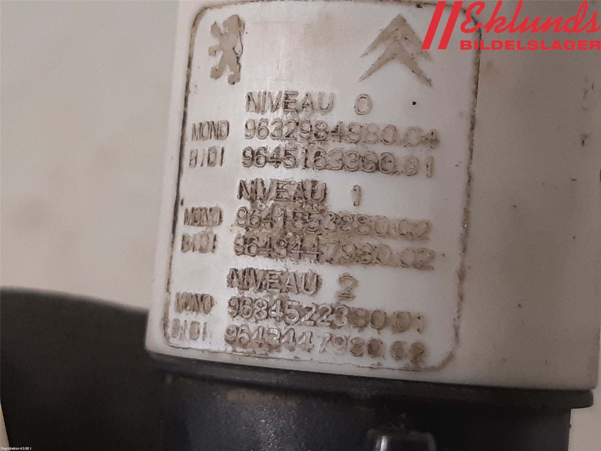 Peugeot 308 08-13 Spolarpump Vindruta