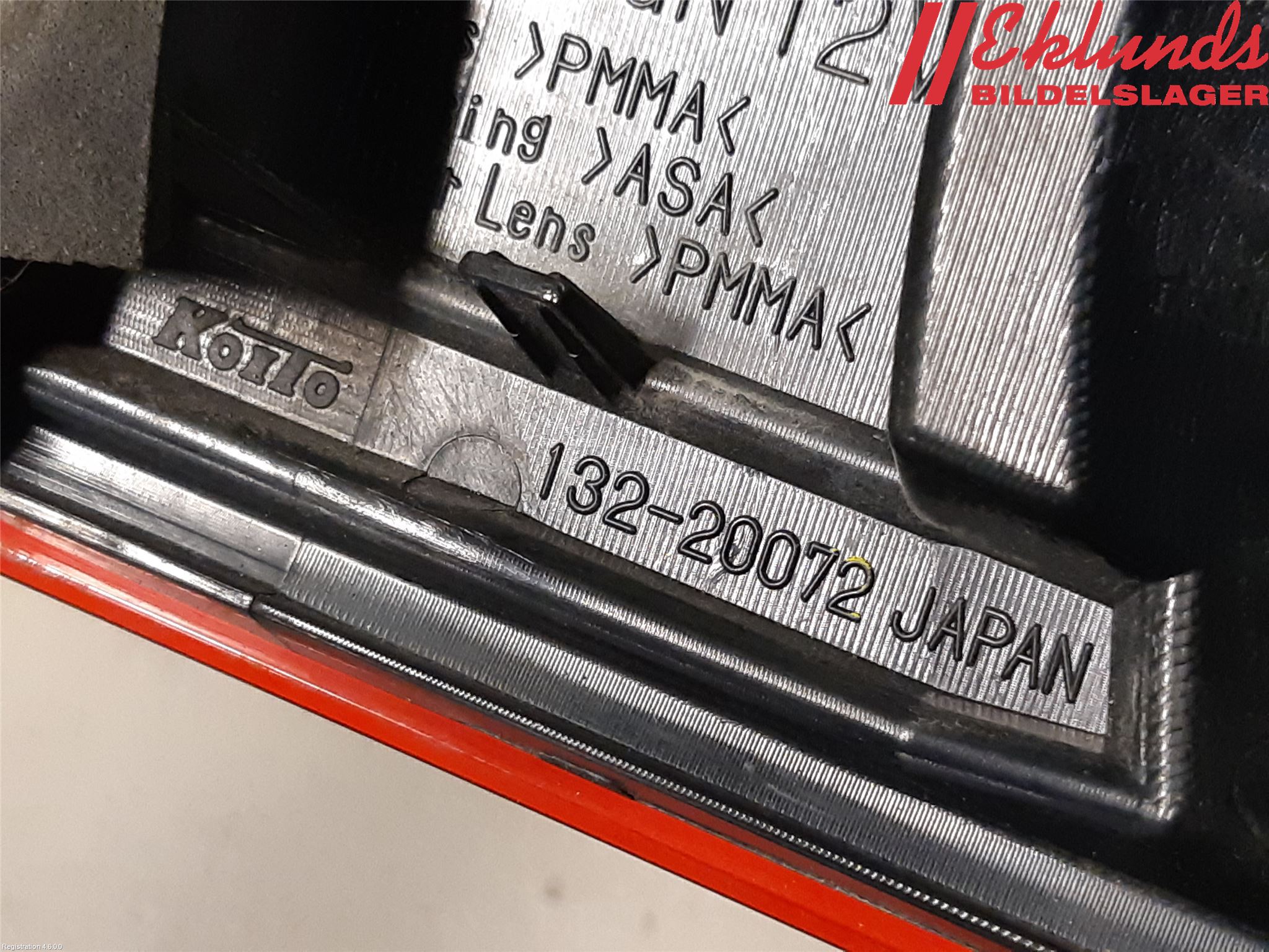 Subaru OUTBACK 10-15 Bakljus Lucka Hö