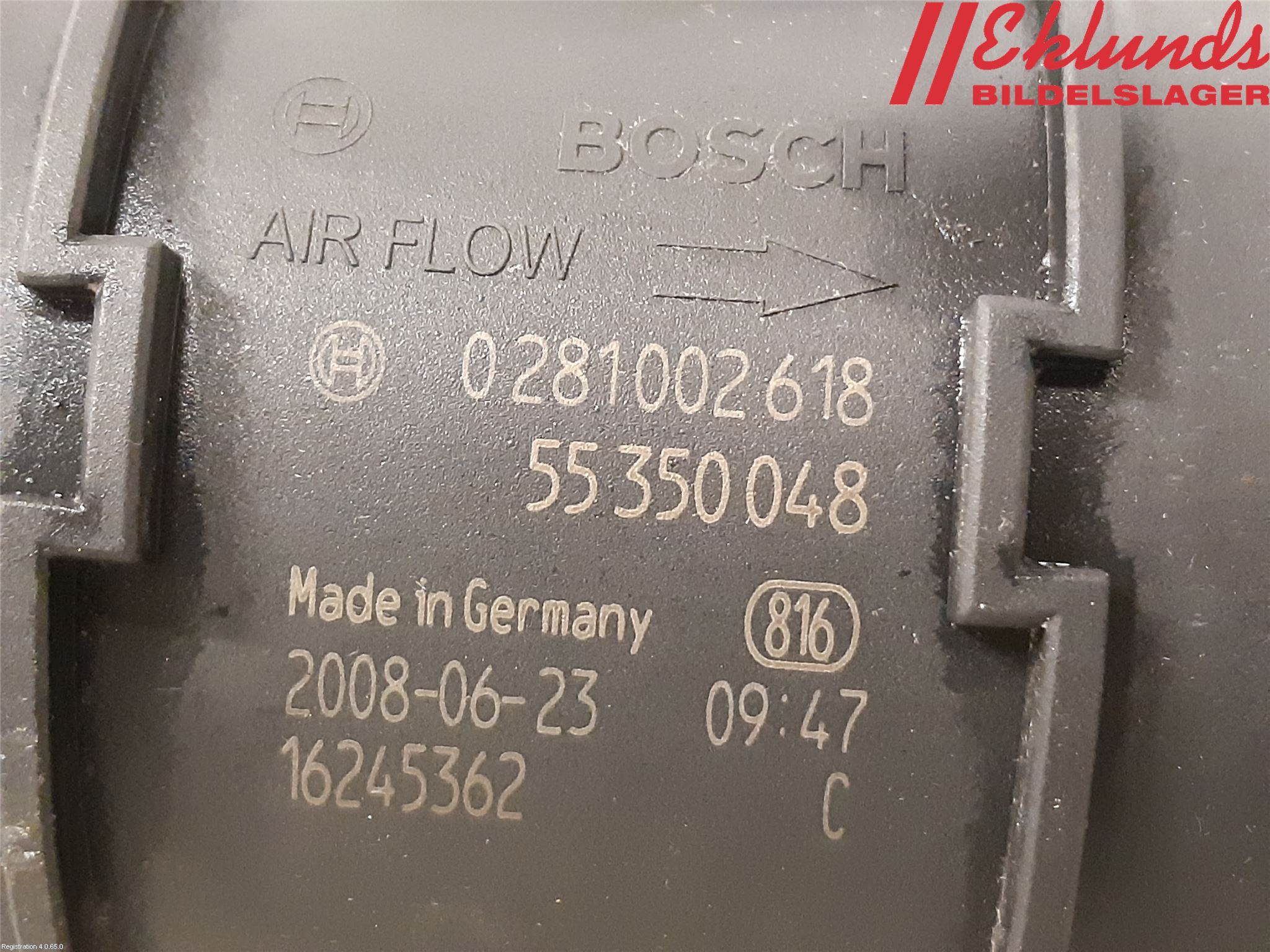 Saab 9-3 VER2/VER3 08-15 Injluftmassamätare