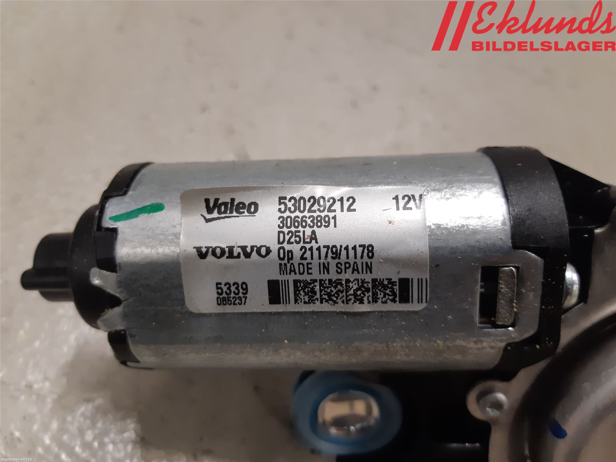 Volvo XC60 09-13 Torkarmotor Baklucka