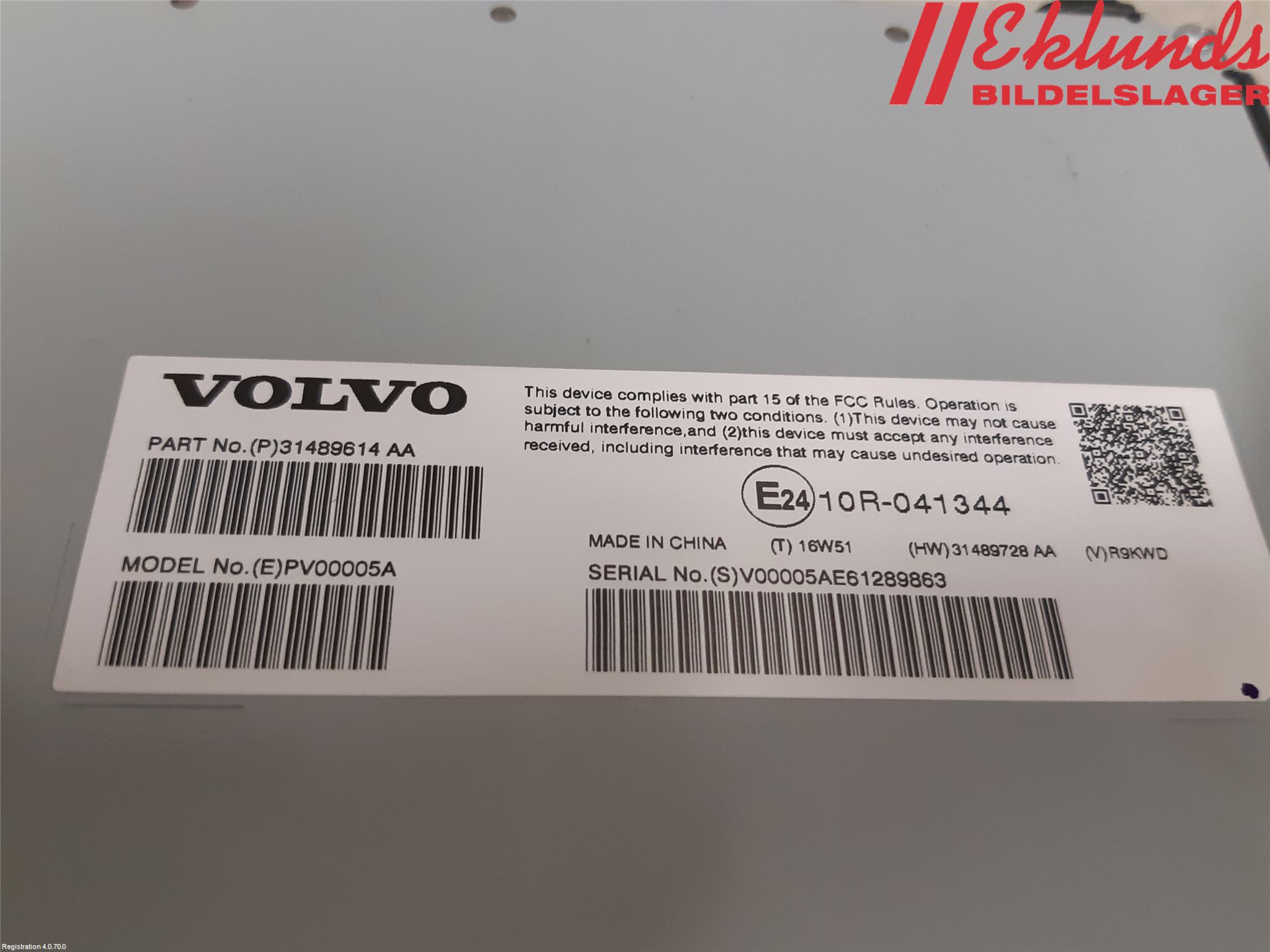Volvo V90 17->> Radio-Stereo Förstärkare