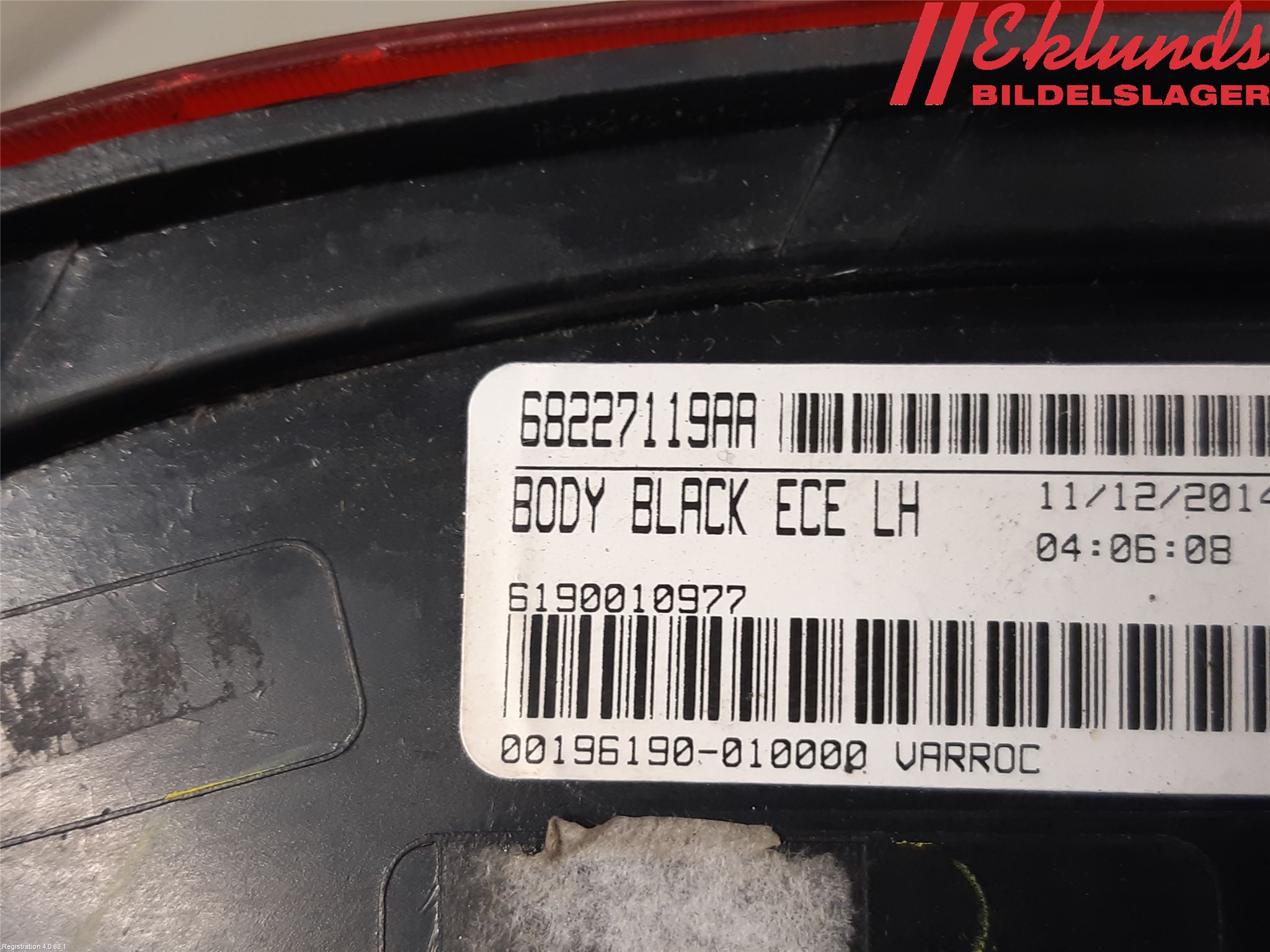 Fiat FREEMONT Bakljus Vänster