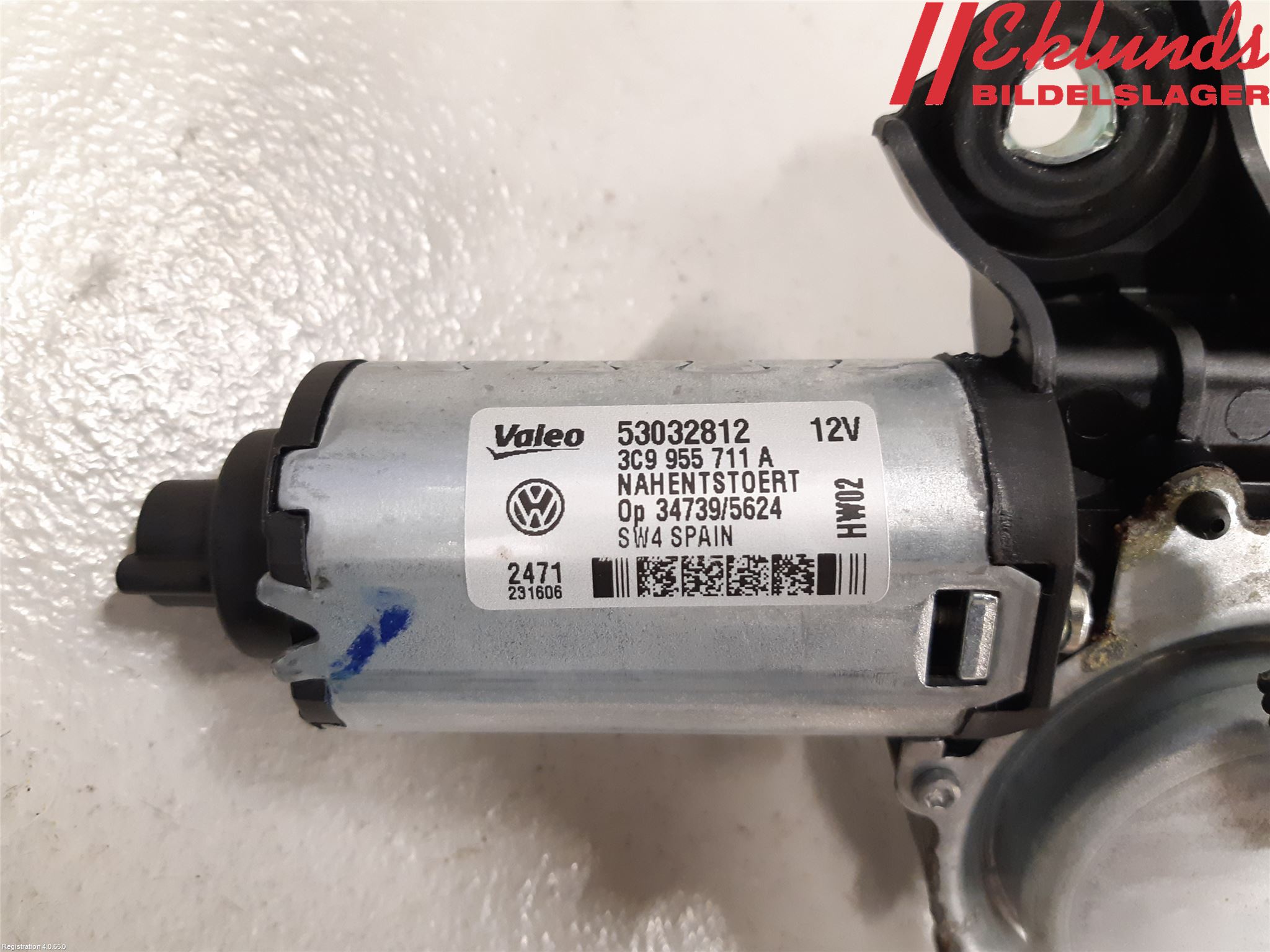 Volkswagen VW PASSAT 11-14 Torkarmotor Baklucka