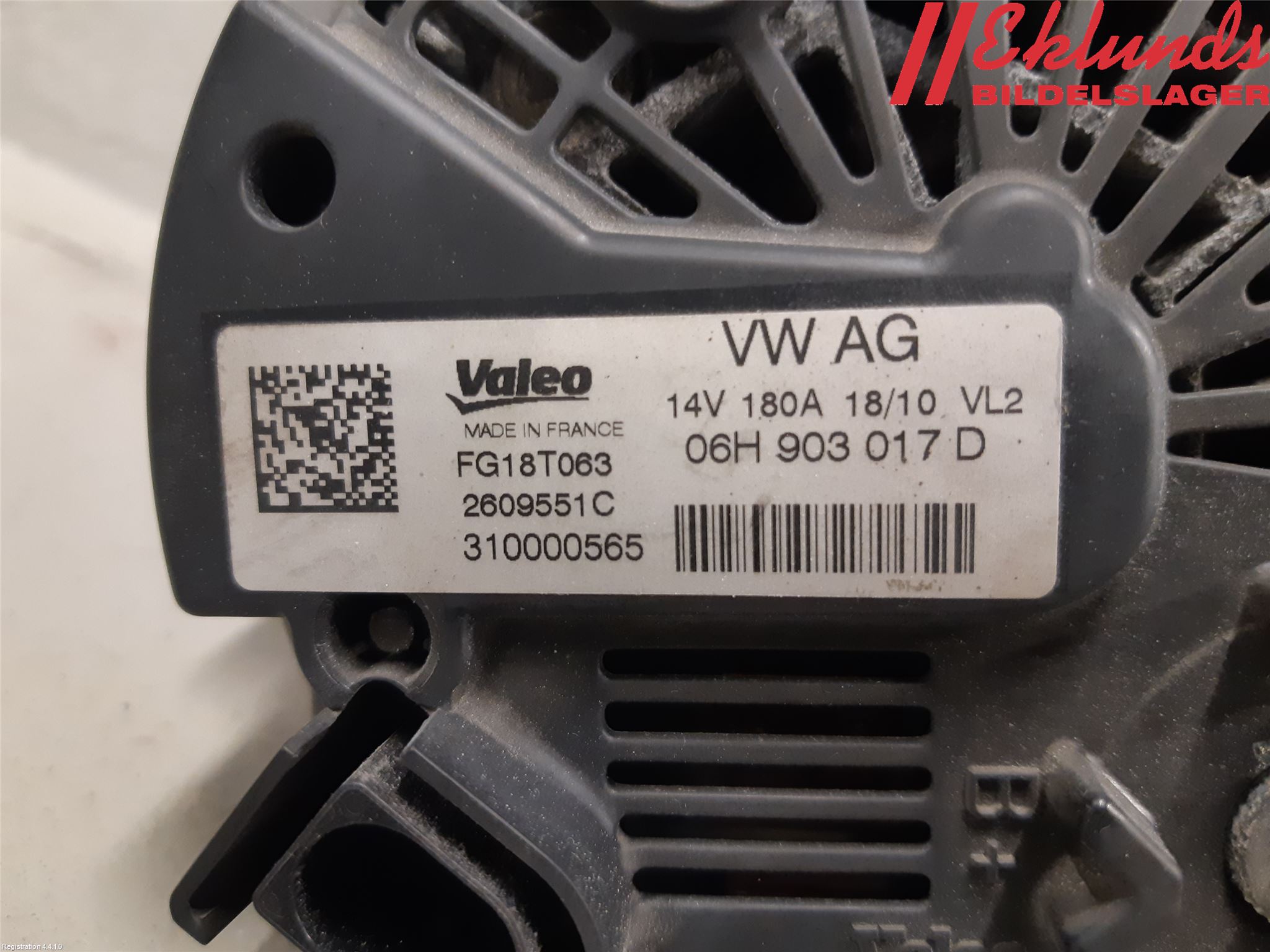 Audi A4/S4 08-11 Generator