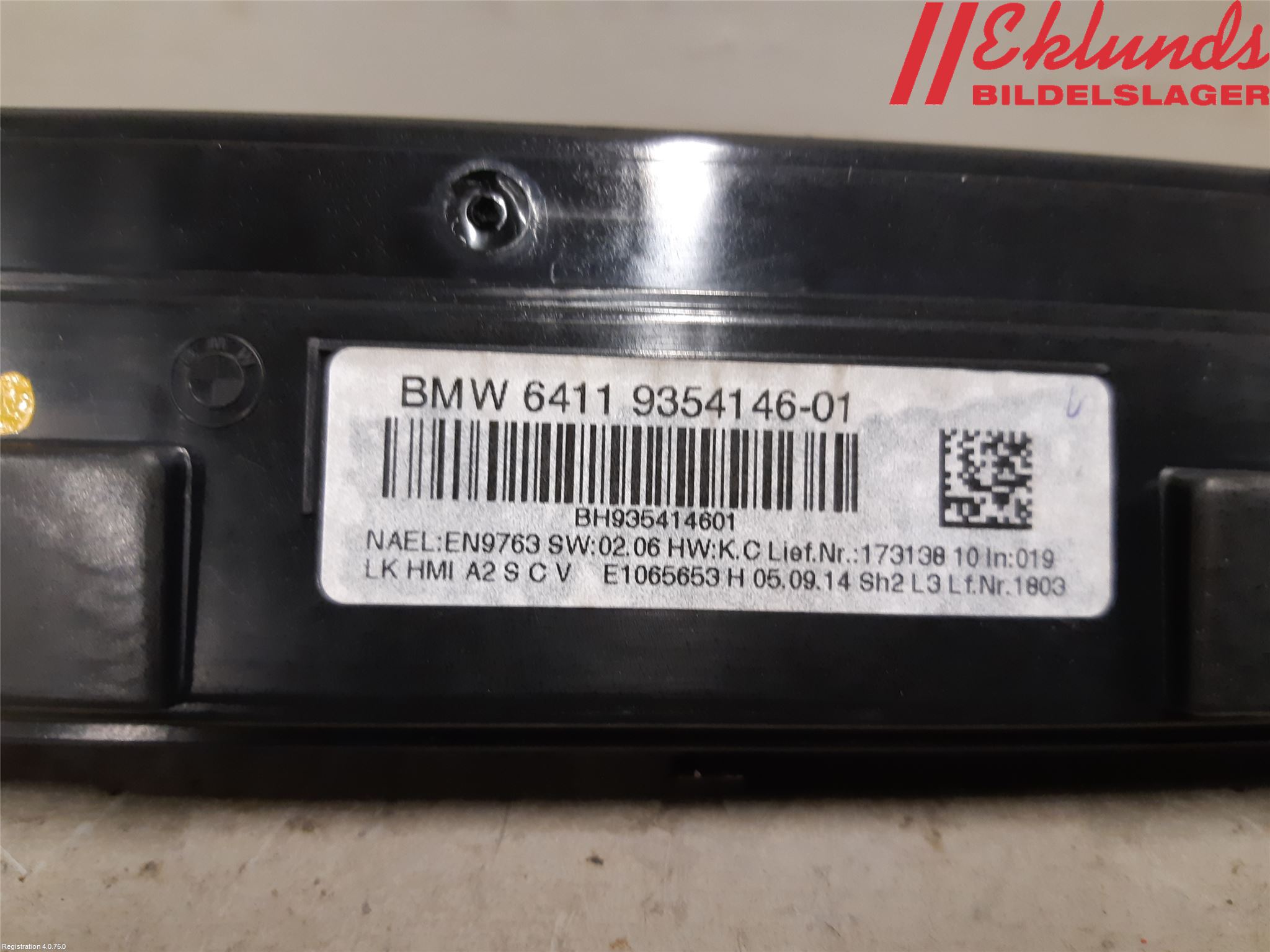 BMW 3 F30/F31/F80 12-19 Ac Styrenhet Ac Manöveren