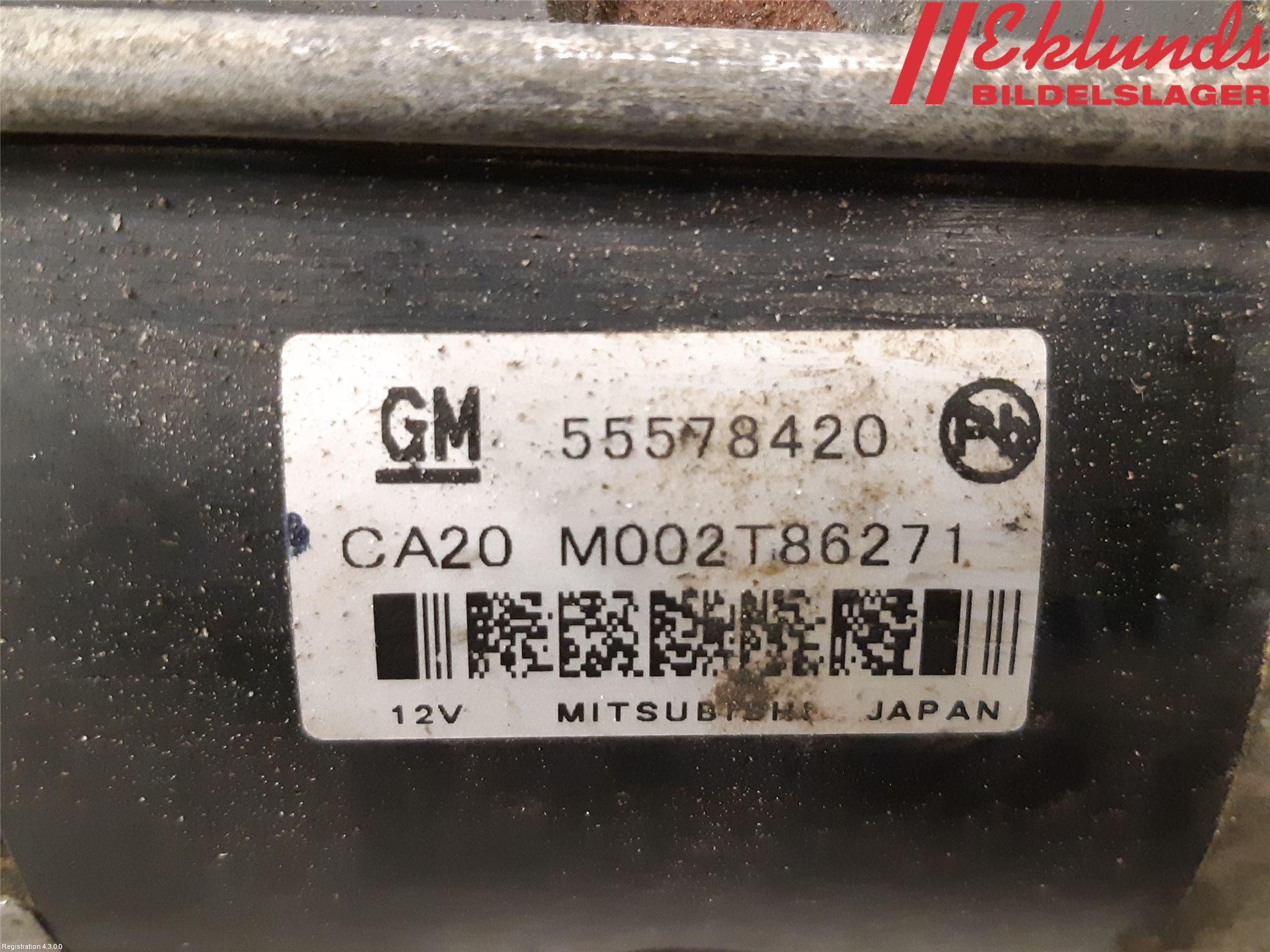 Opel ASTRA J 10-15 Startmotor Diesel