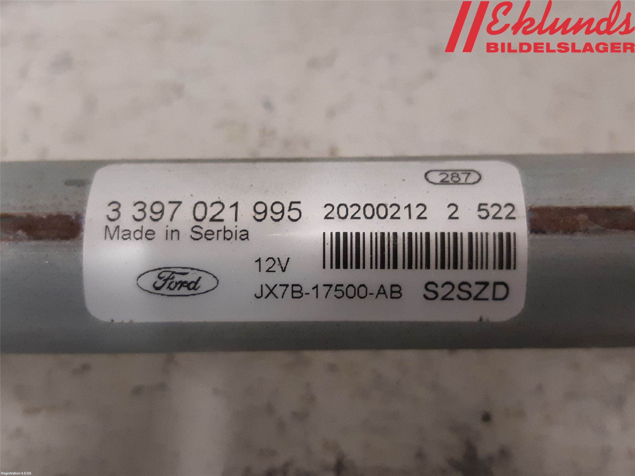 Ford FOCUS 19- Torkarmekanism Vindruta