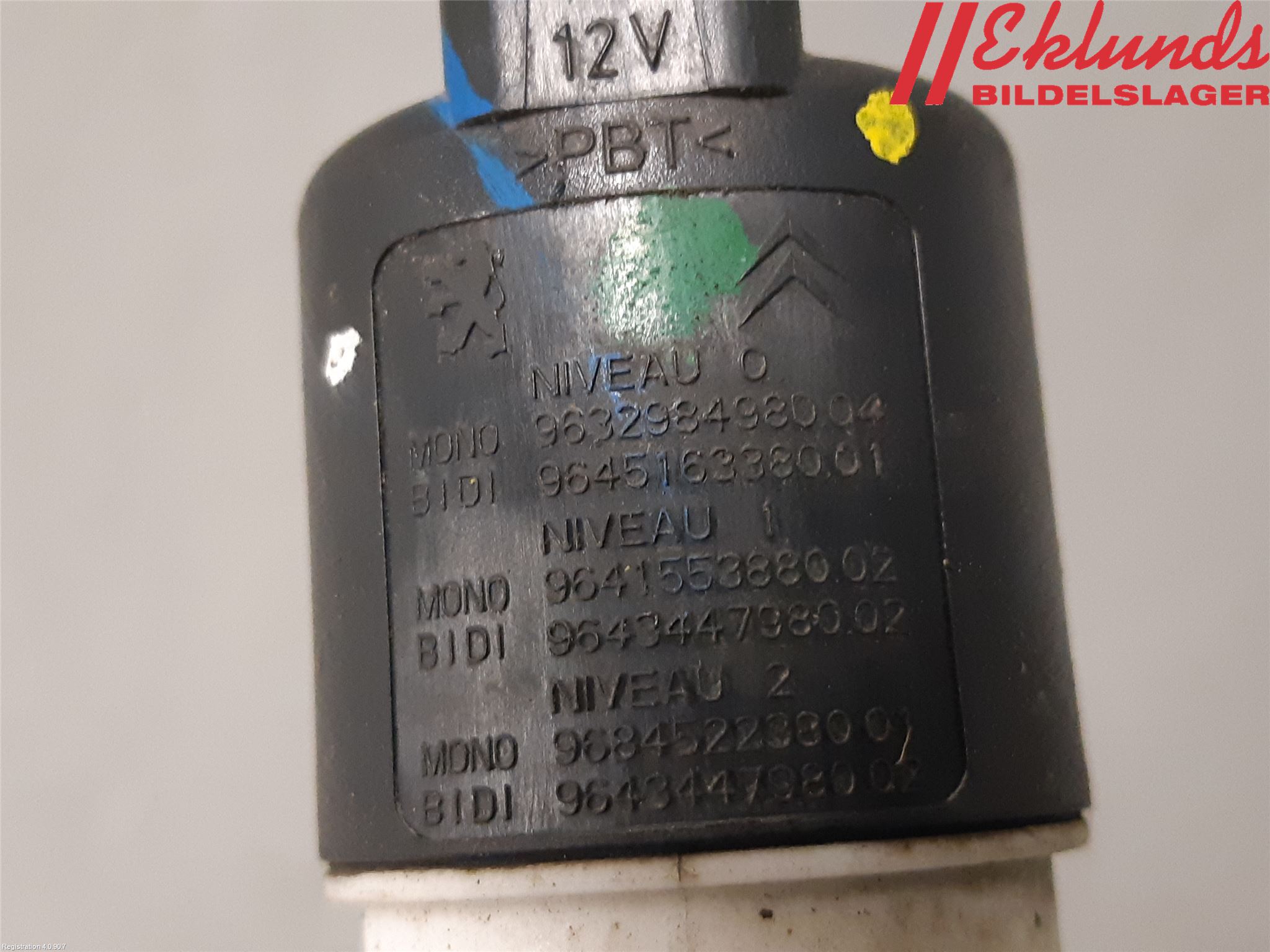 Peugeot PARTNER 16-18 Spolarpump Vindruta