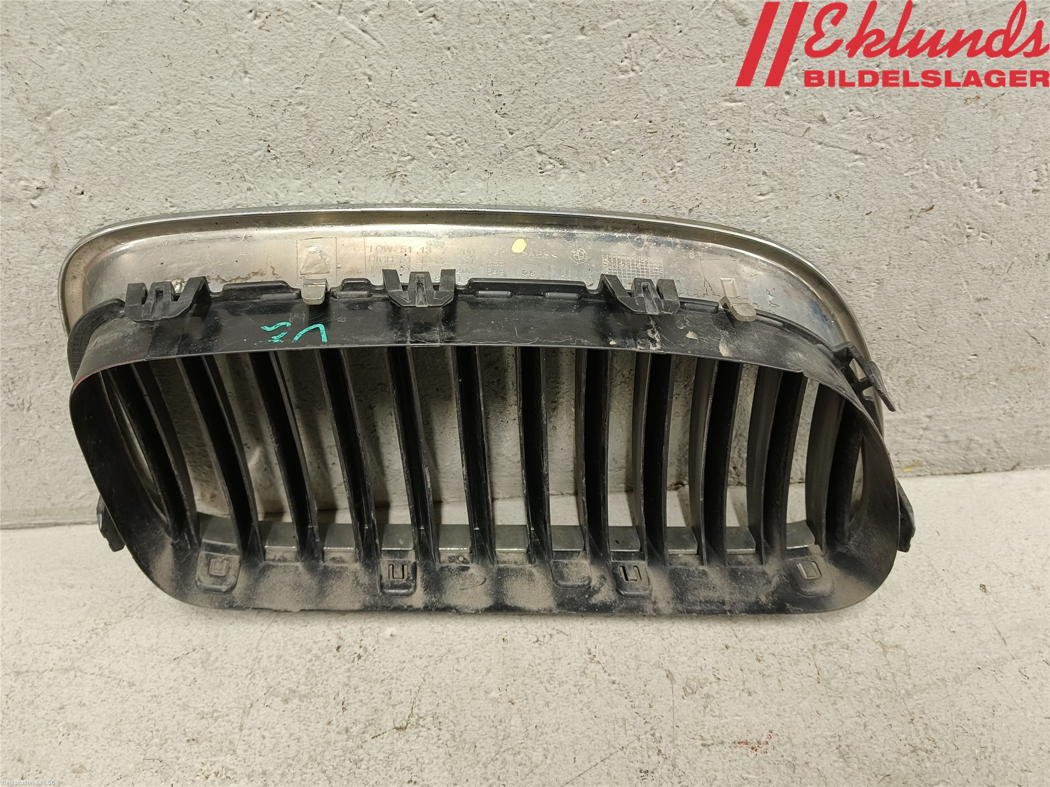 BMW 5 F10/F11/F18 09-17 Grilldel Mitt